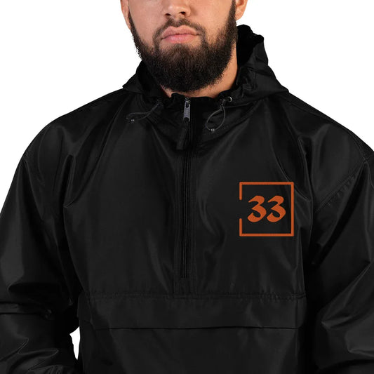 33 Embroidered Champion Packable Jacket - Da G.A.T.E 33