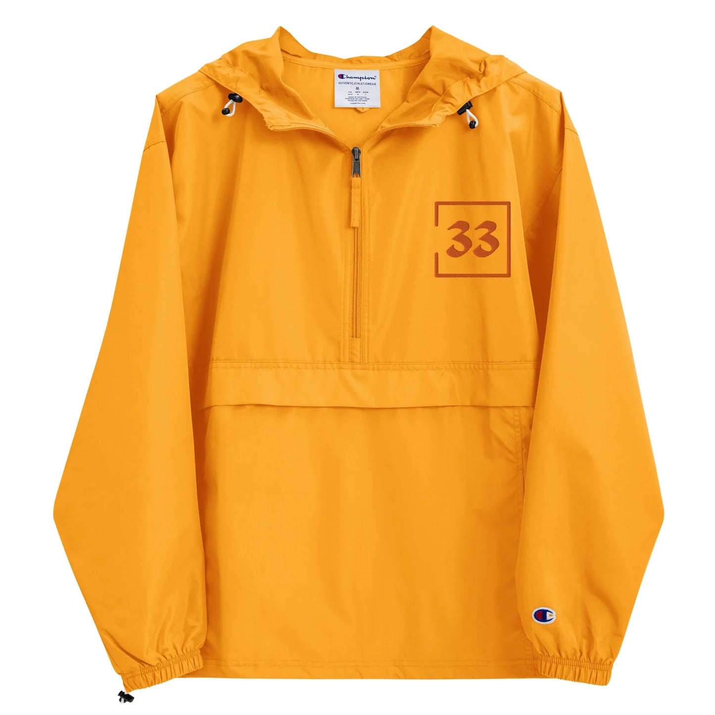 33 Embroidered Champion Packable Jacket - Da G.A.T.E 33