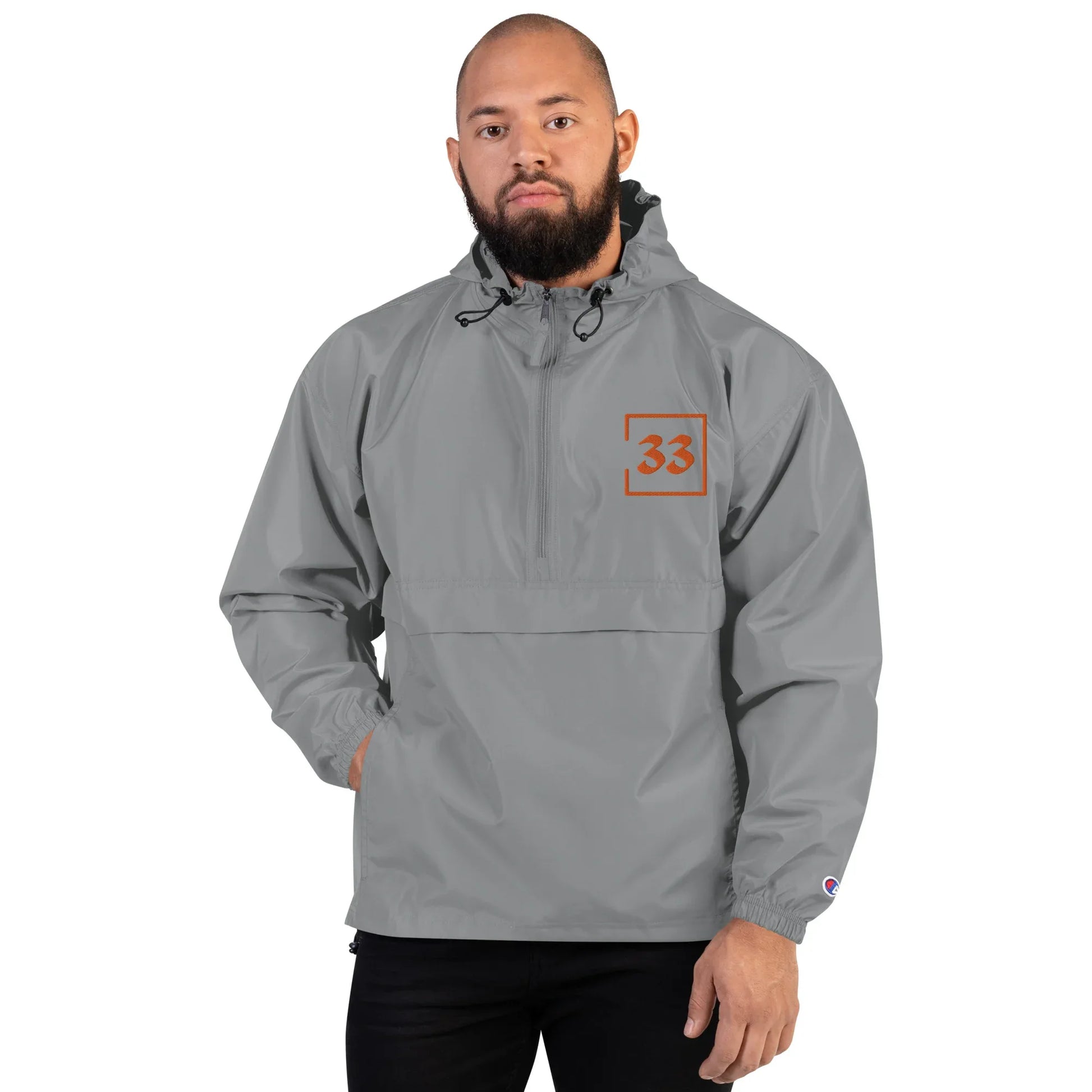 33 Embroidered Champion Packable Jacket - Da G.A.T.E 33
