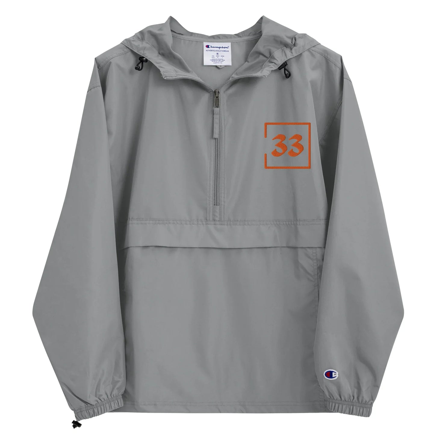 33 Embroidered Champion Packable Jacket - Da G.A.T.E 33