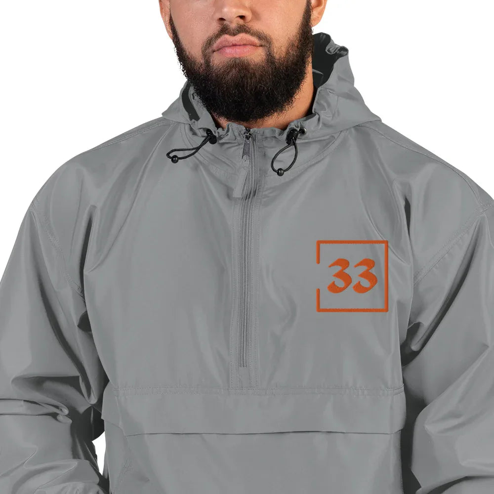 33 Embroidered Champion Packable Jacket - Da G.A.T.E 33