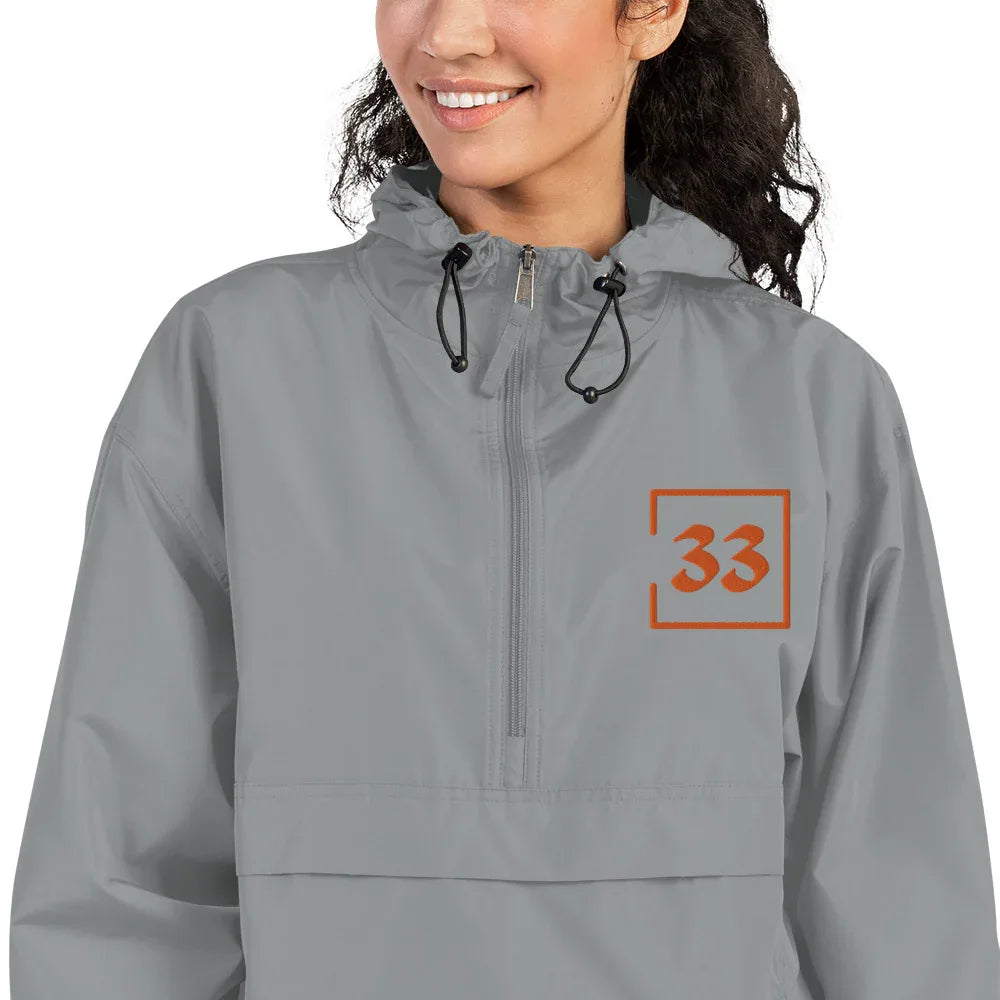 33 Embroidered Champion Packable Jacket - Da G.A.T.E 33