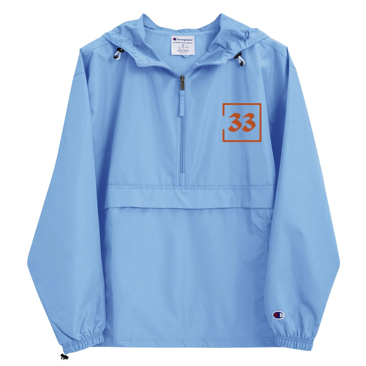 33 Embroidered Champion Packable Jacket - Da G.A.T.E 33