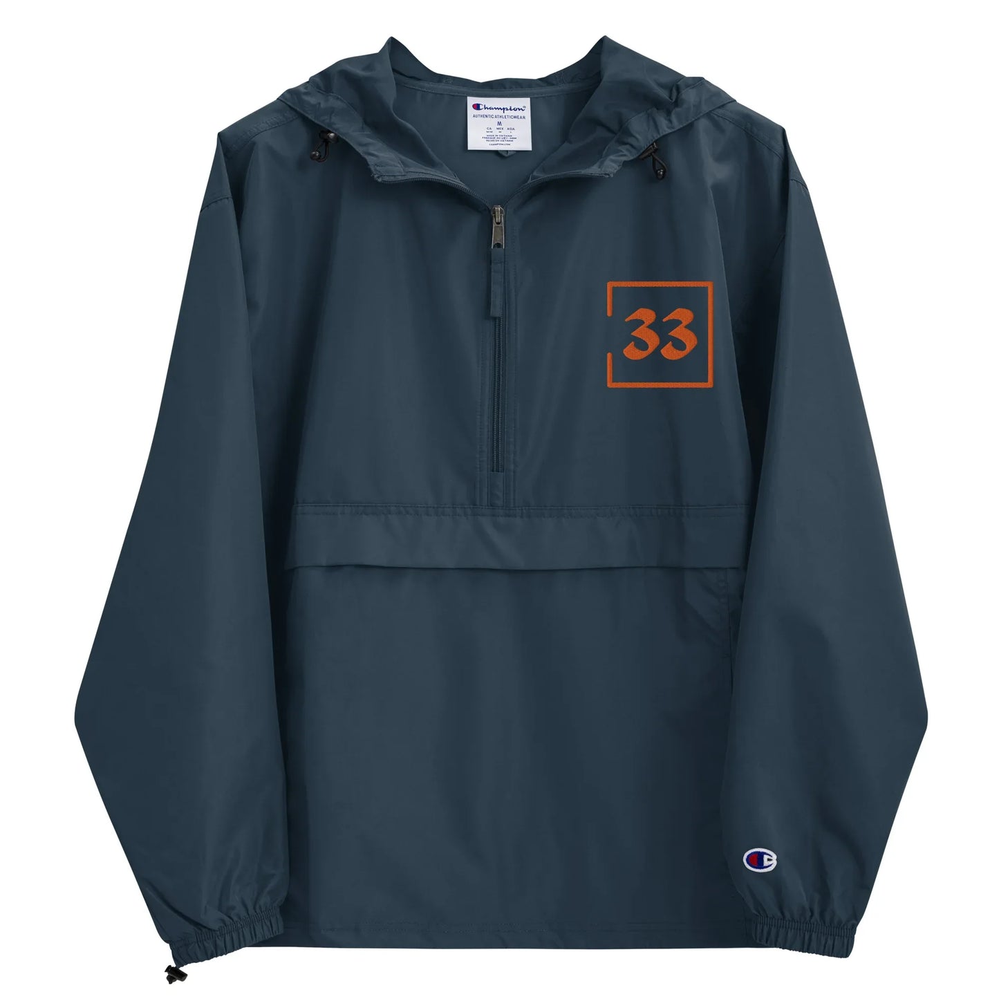 33 Embroidered Champion Packable Jacket - Da G.A.T.E 33