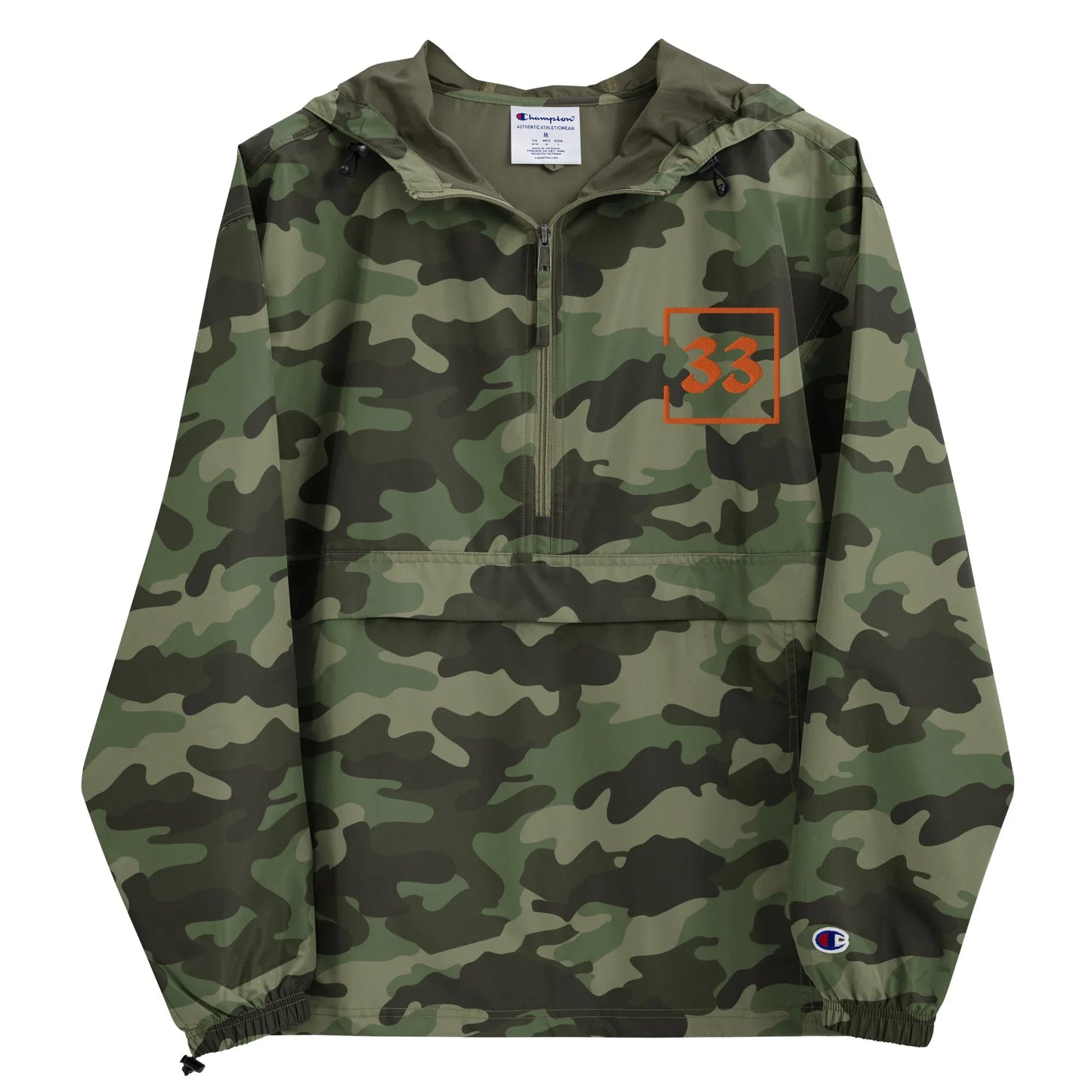 33 Embroidered Champion Packable Jacket - Da G.A.T.E 33
