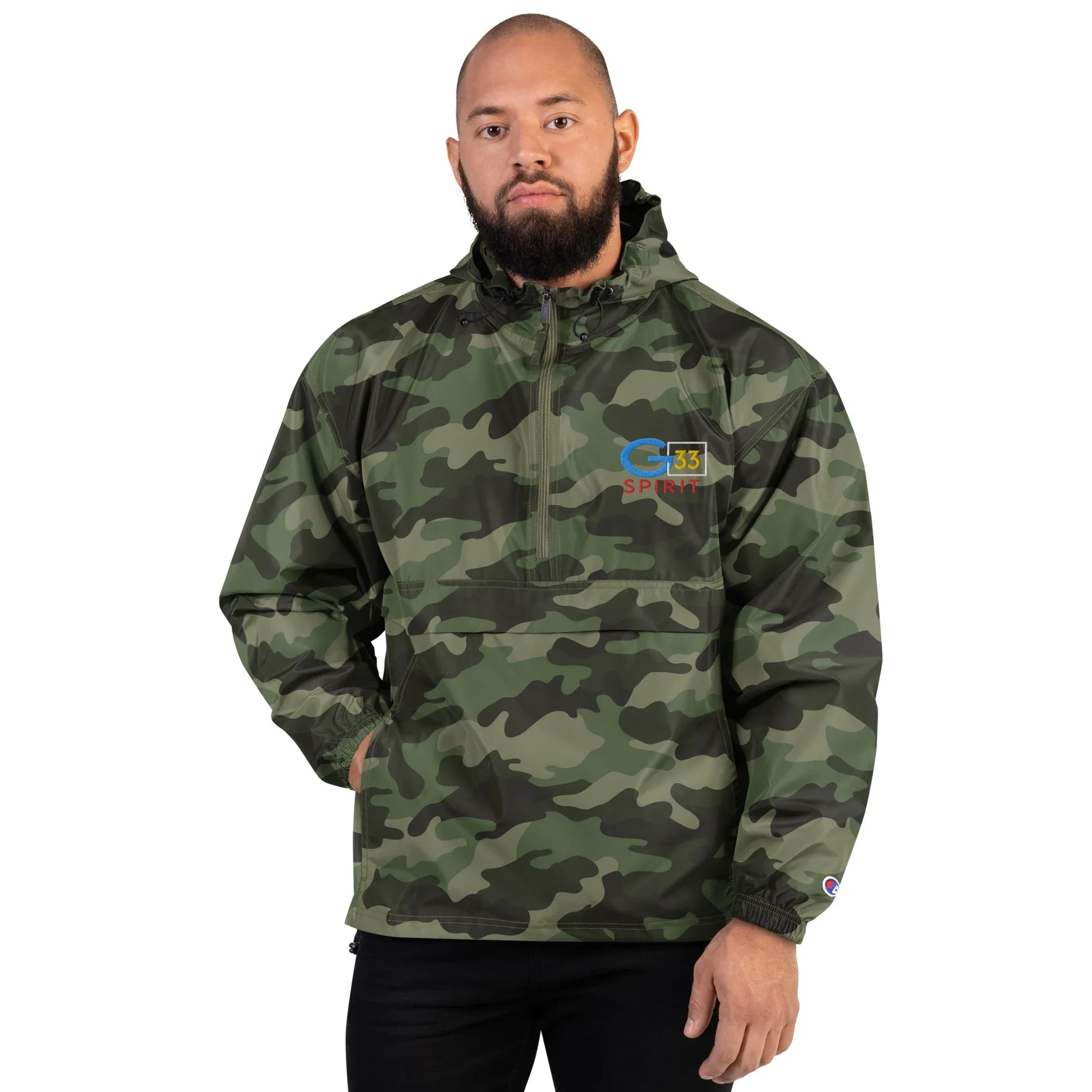 Embroidered Champion Packable Jacket - Da G.A.T.E 33
