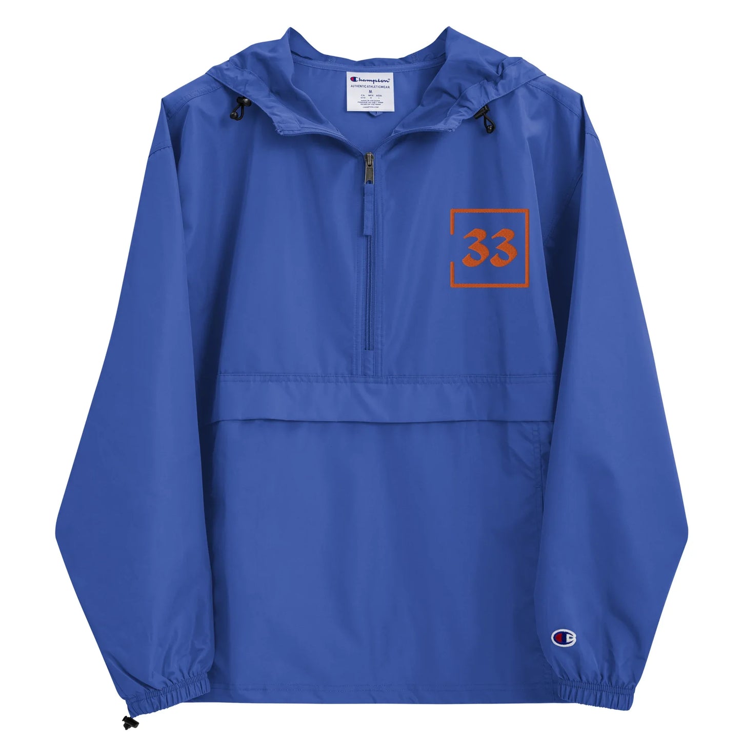 33 Embroidered Champion Packable Jacket - Da G.A.T.E 33