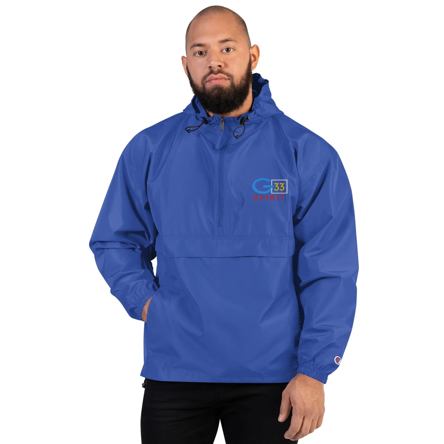 Embroidered Champion Packable Jacket - Da G.A.T.E 33