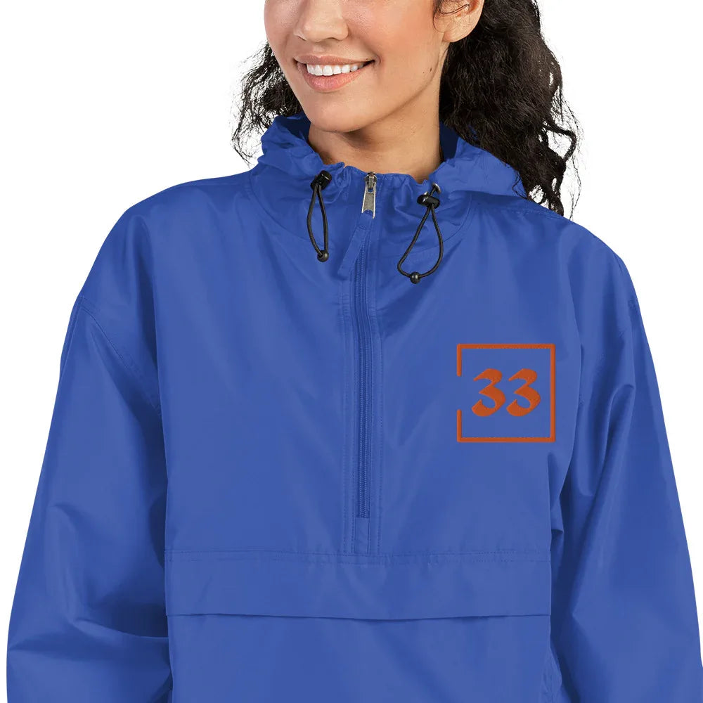 33 Embroidered Champion Packable Jacket - Da G.A.T.E 33