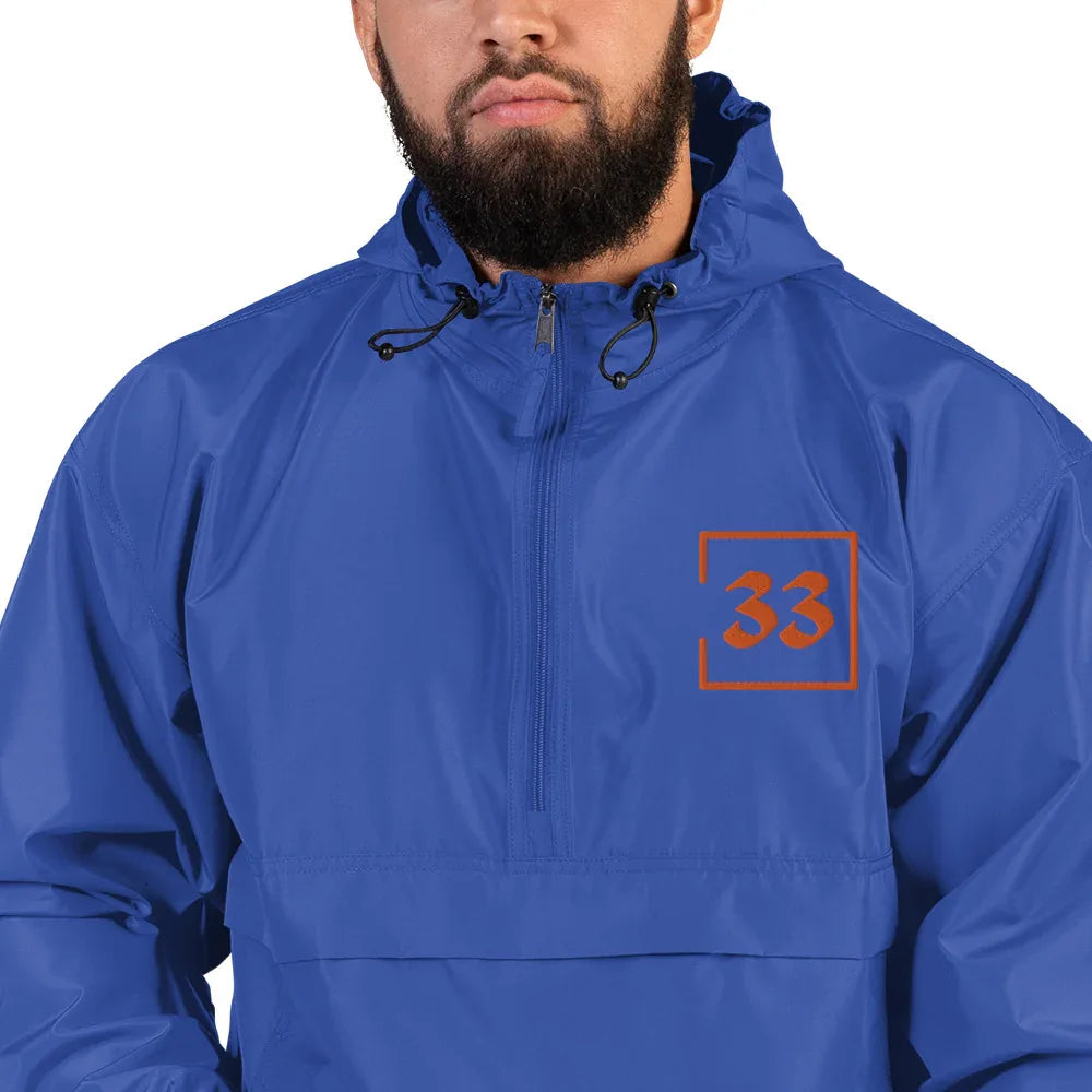 33 Embroidered Champion Packable Jacket - Da G.A.T.E 33