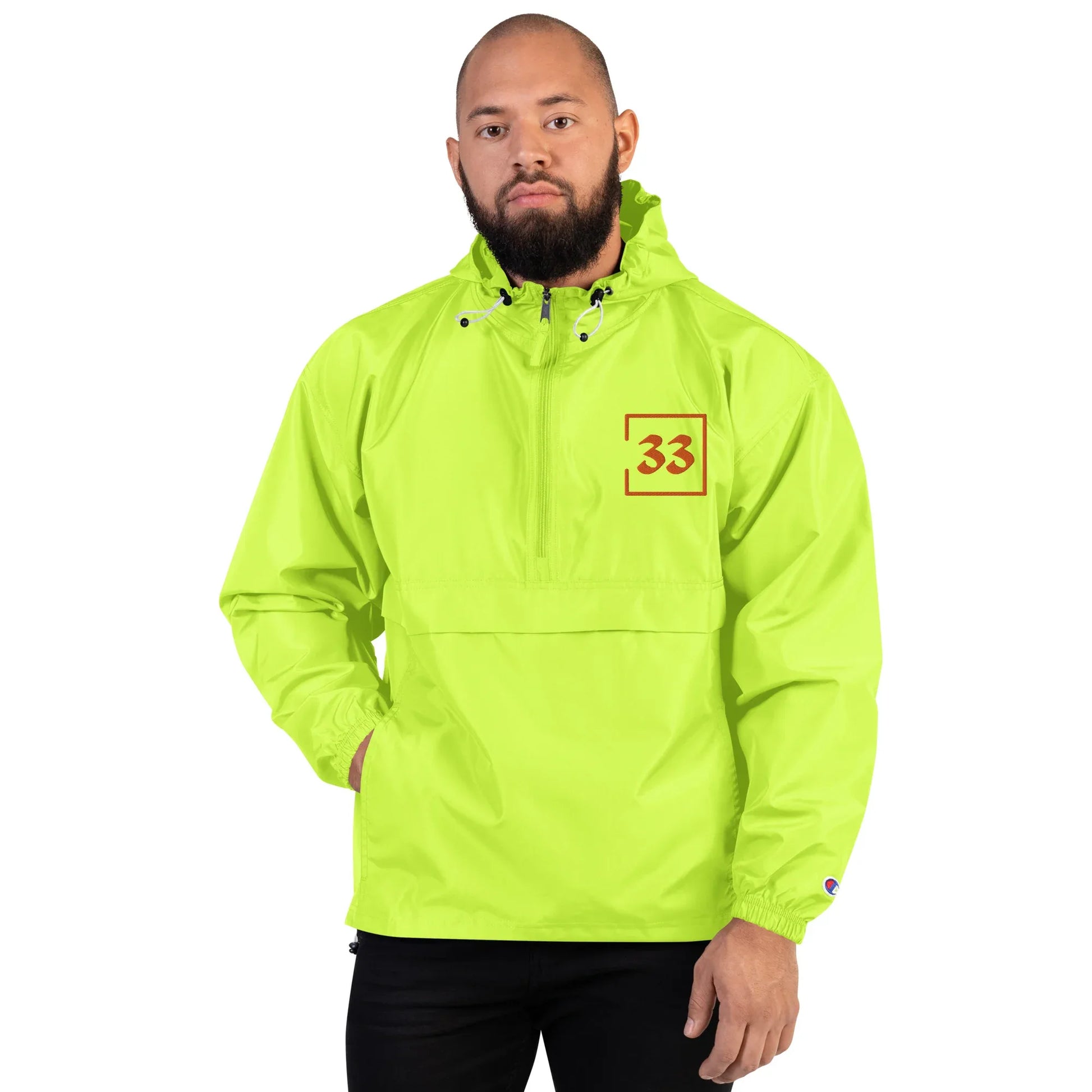 33 Embroidered Champion Packable Jacket - Da G.A.T.E 33