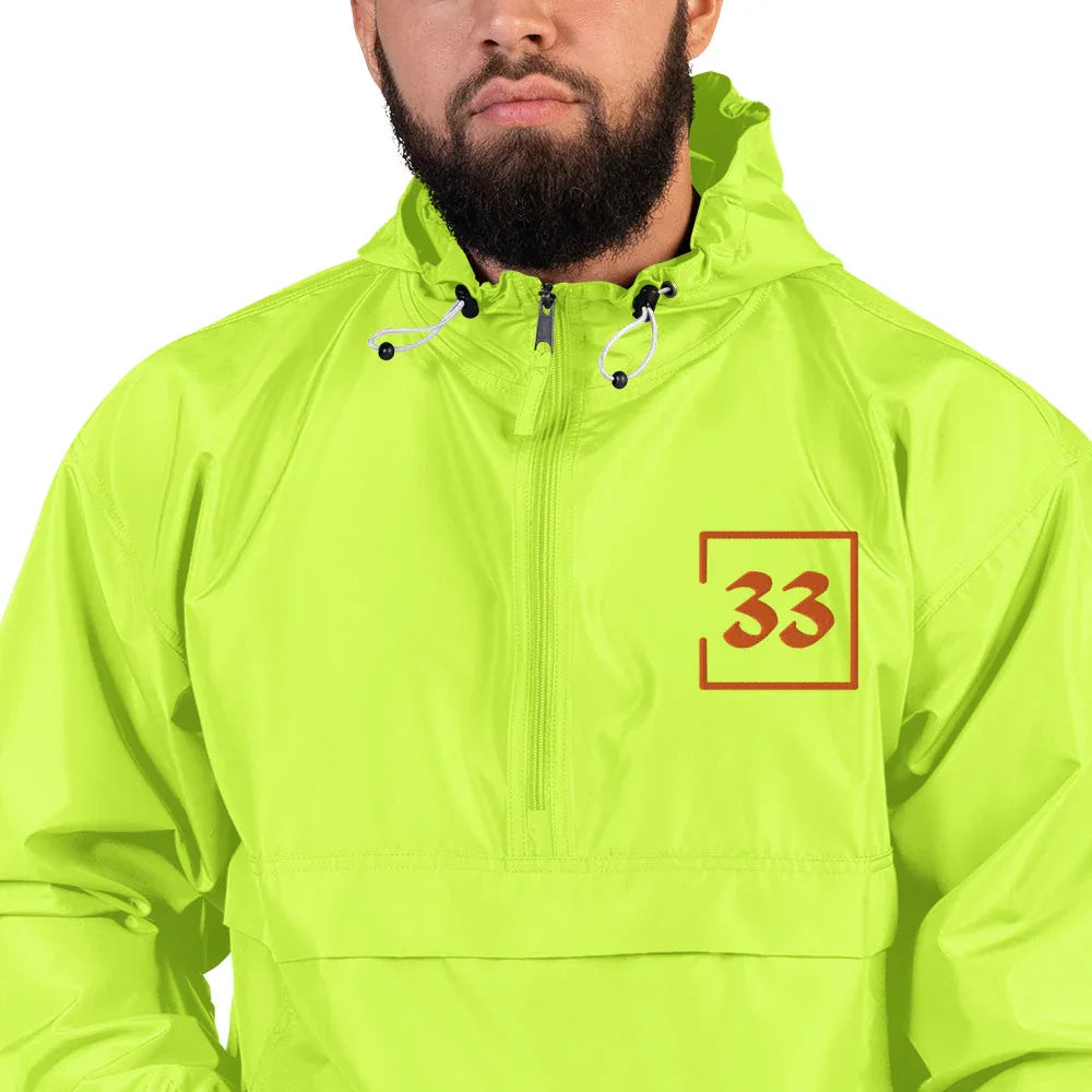 33 Embroidered Champion Packable Jacket - Da G.A.T.E 33