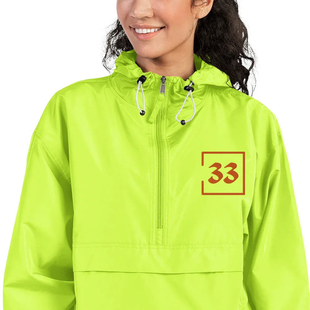 33 Embroidered Champion Packable Jacket - Da G.A.T.E 33
