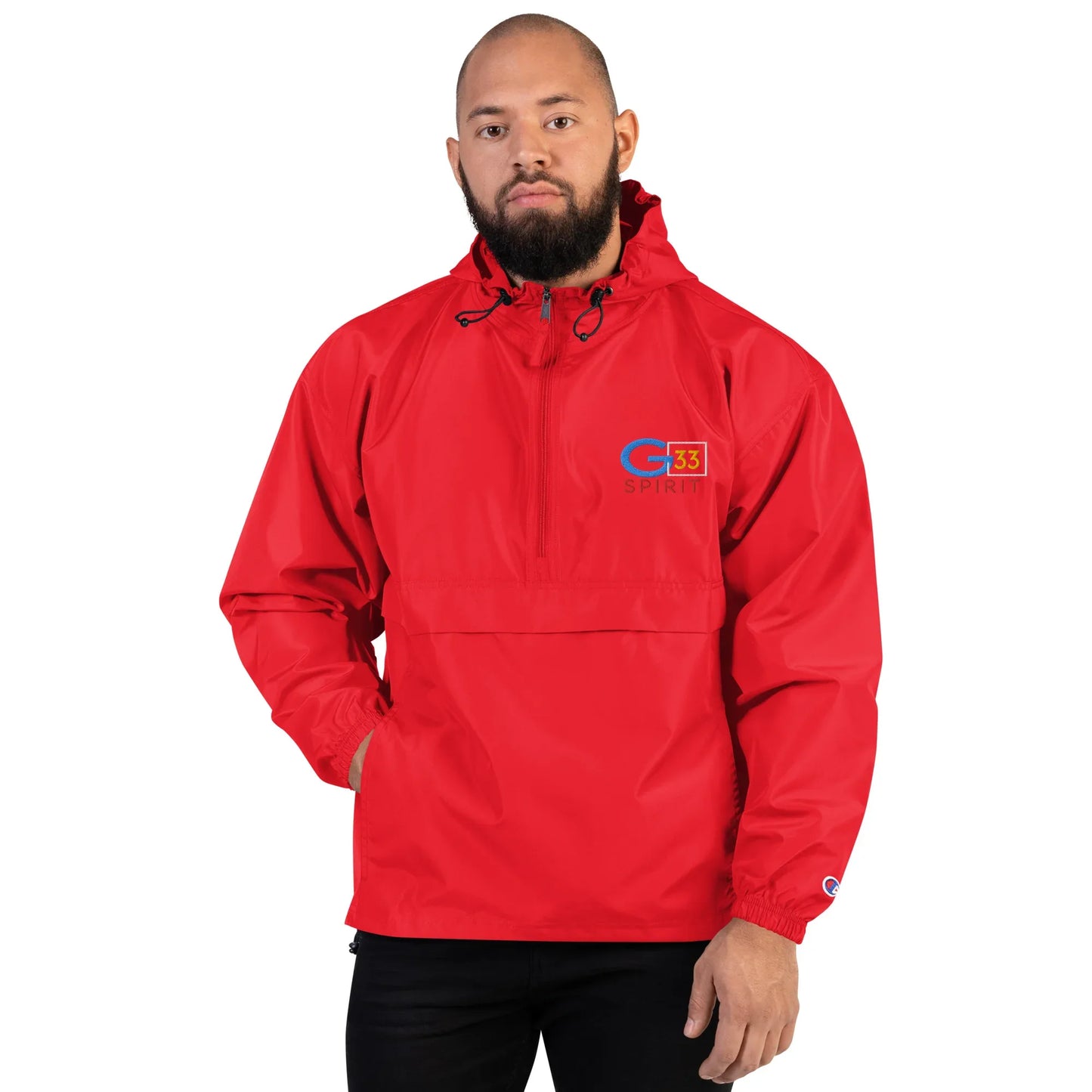 Embroidered Champion Packable Jacket - Da G.A.T.E 33