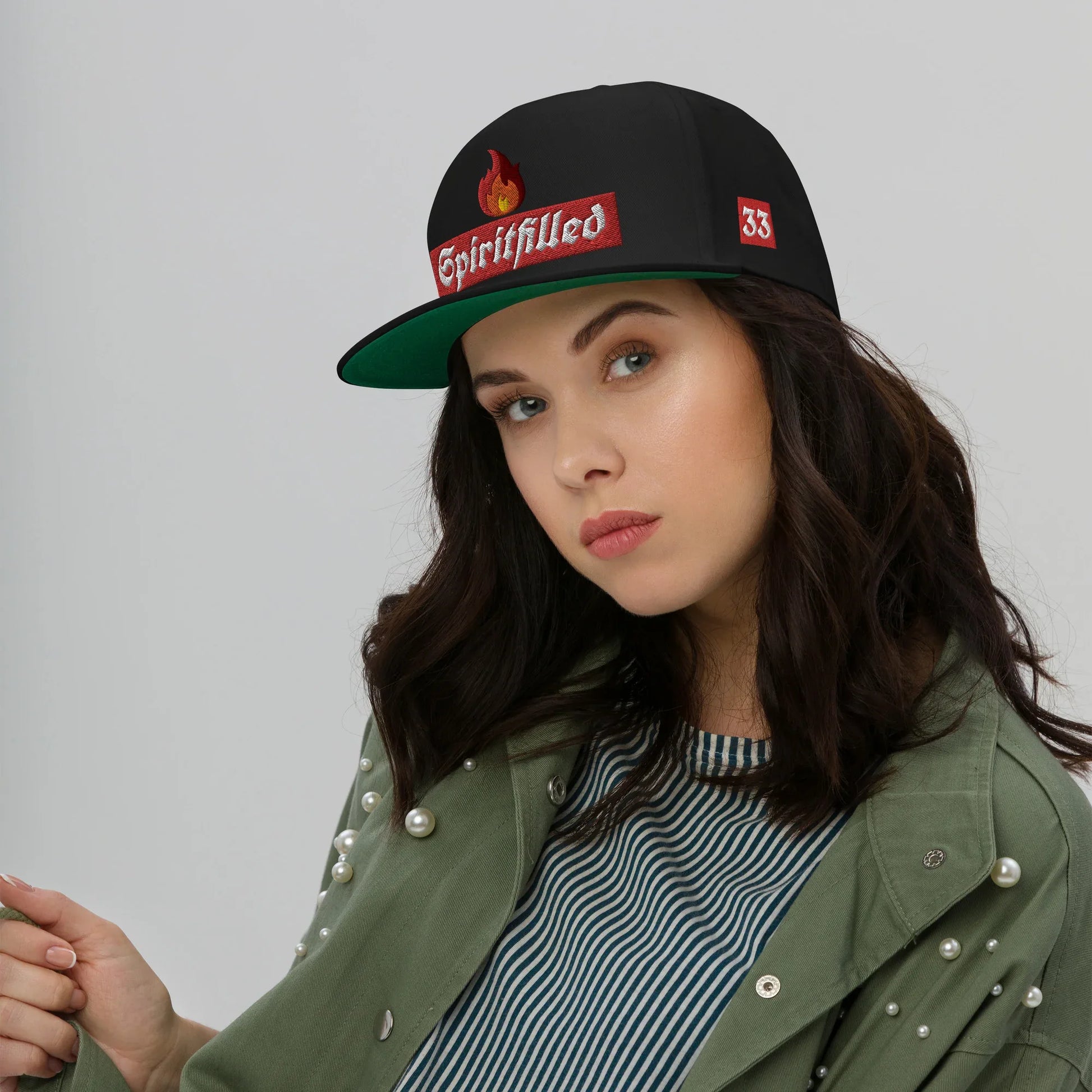 33 Spiritfilled Flat Bill Cap - Da G.A.T.E 33