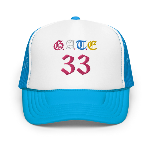 Gate33 Foam trucker hat - Da G.A.T.E 33
