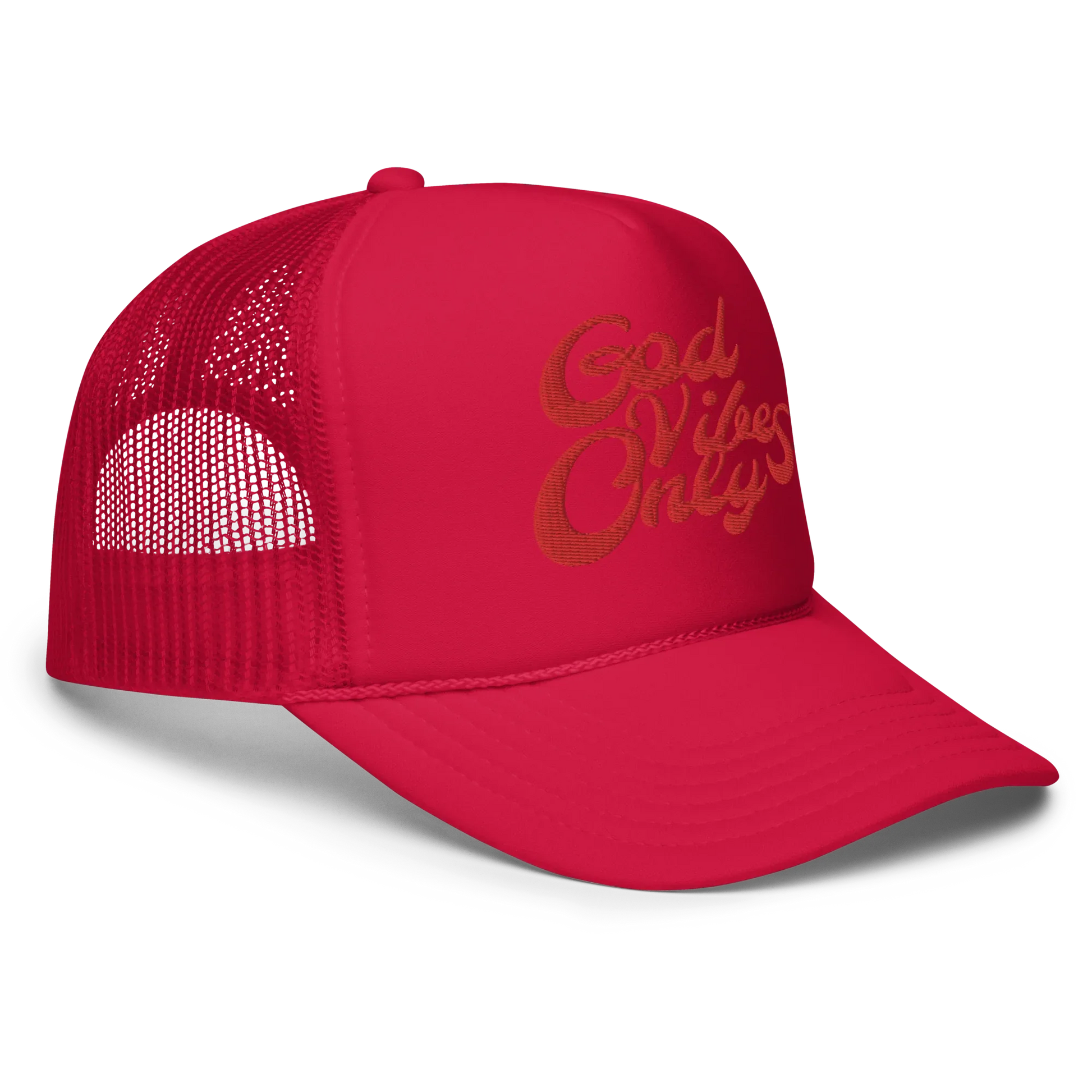 God Vibes Only Foam trucker hat - Da G.A.T.E 33