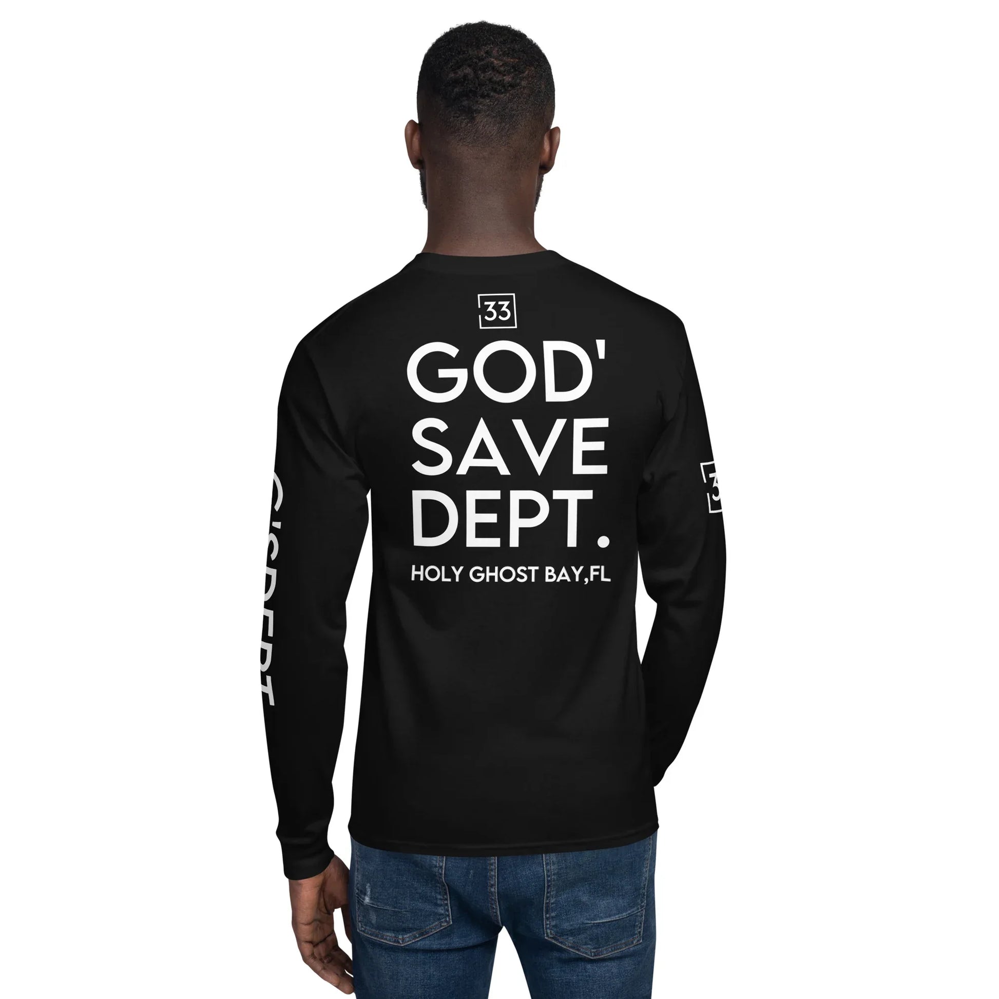 GOD’SAVE DEPT. Men's Champion Long Sleeve Shirt - Da G.A.T.E 33