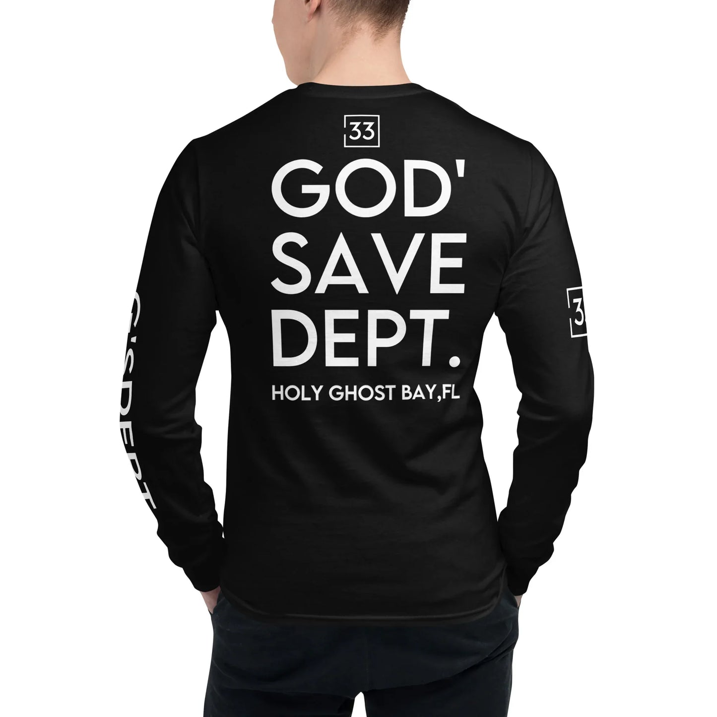 GOD’SAVE DEPT. Men's Champion Long Sleeve Shirt - Da G.A.T.E 33