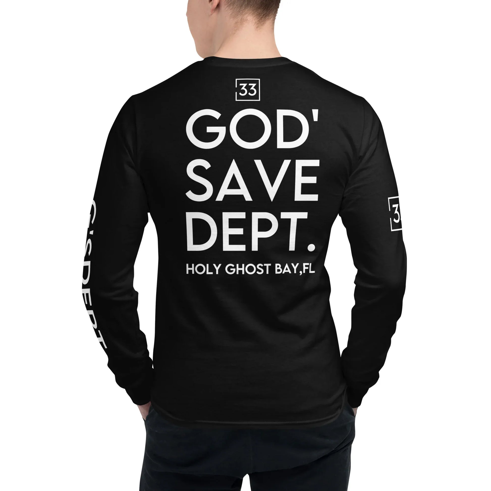 GOD’SAVE DEPT. Men's Champion Long Sleeve Shirt - Da G.A.T.E 33