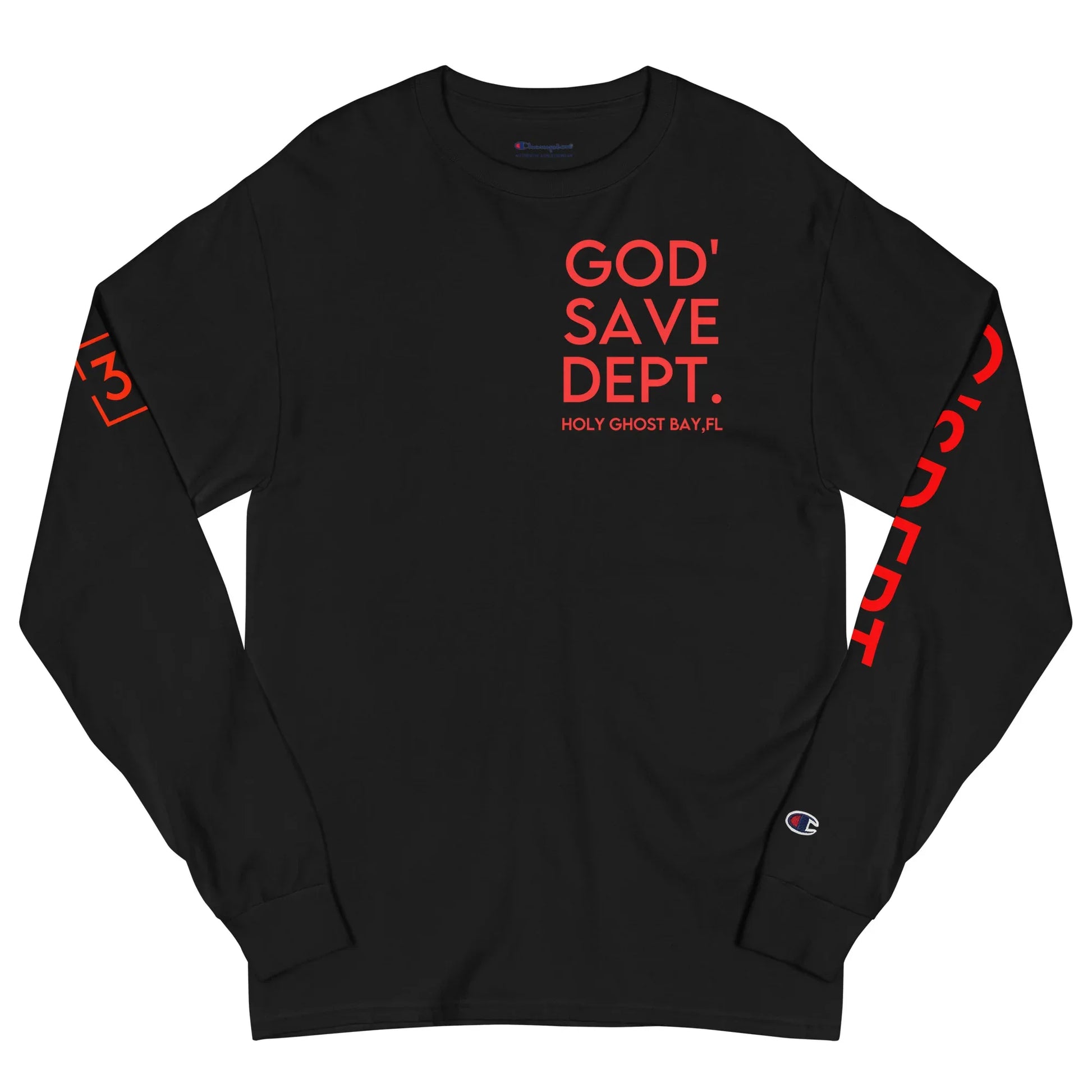 GOD’SAVE DEPT. Men's Champion Long Sleeve Shirt - Da G.A.T.E 33