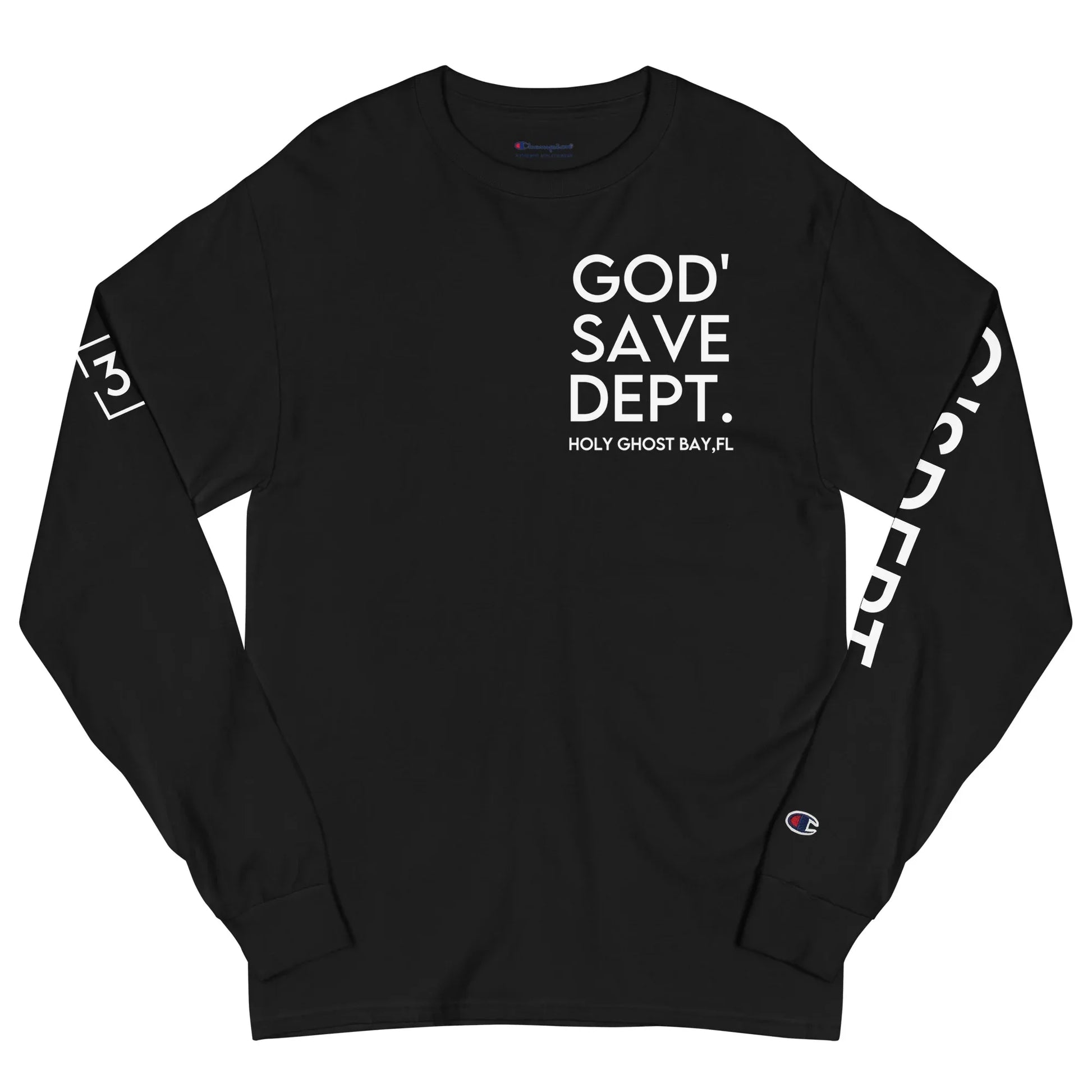 GOD’SAVE DEPT. Men's Champion Long Sleeve Shirt - Da G.A.T.E 33