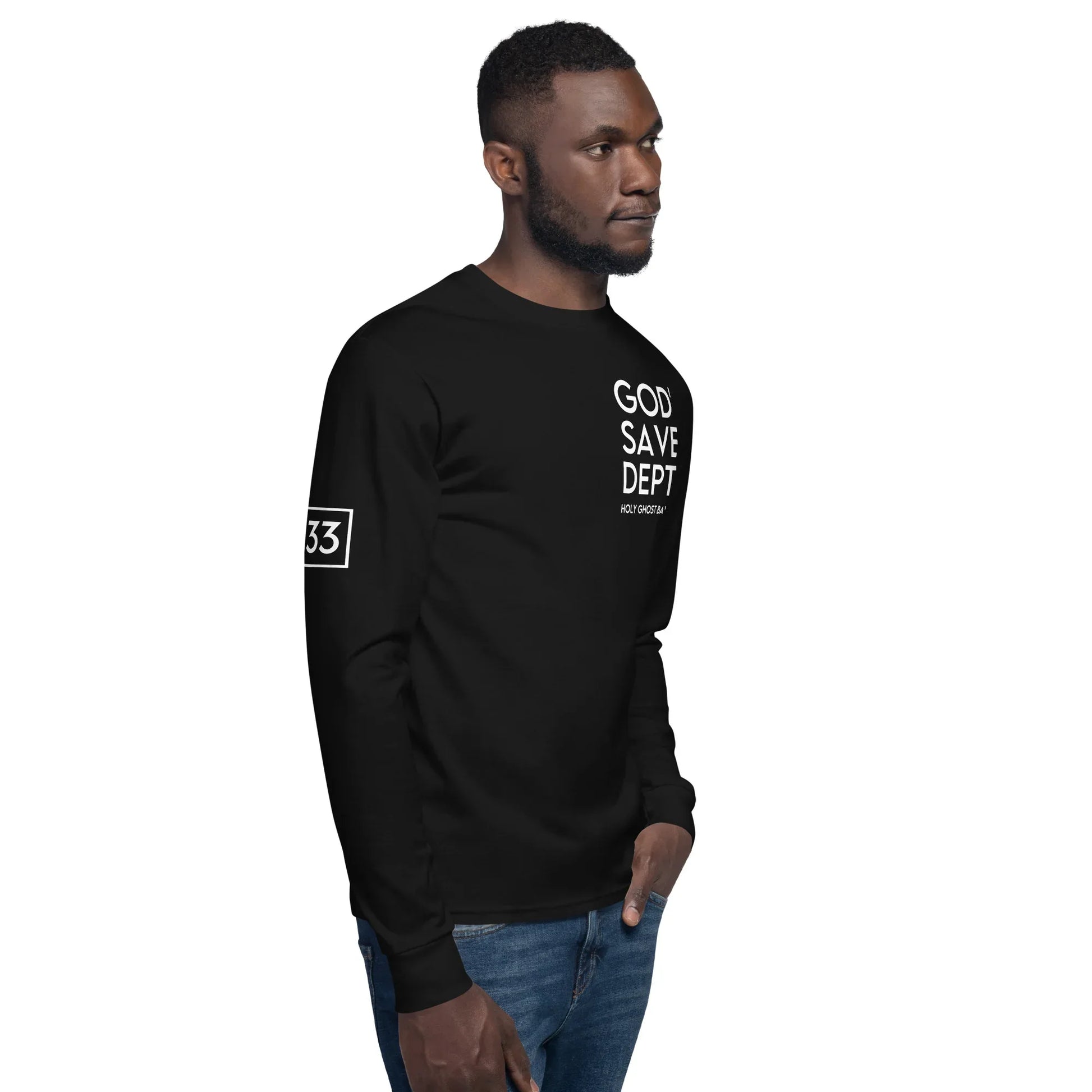 GOD’SAVE DEPT. Men's Champion Long Sleeve Shirt - Da G.A.T.E 33