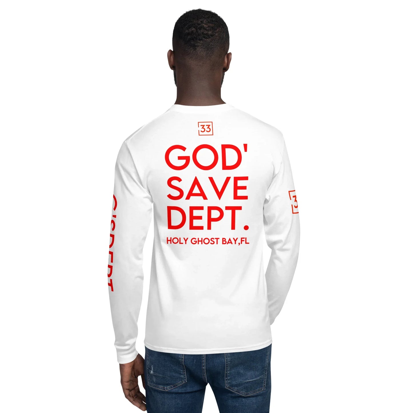 GOD’SAVE DEPT. Men's Champion Long Sleeve Shirt - Da G.A.T.E 33
