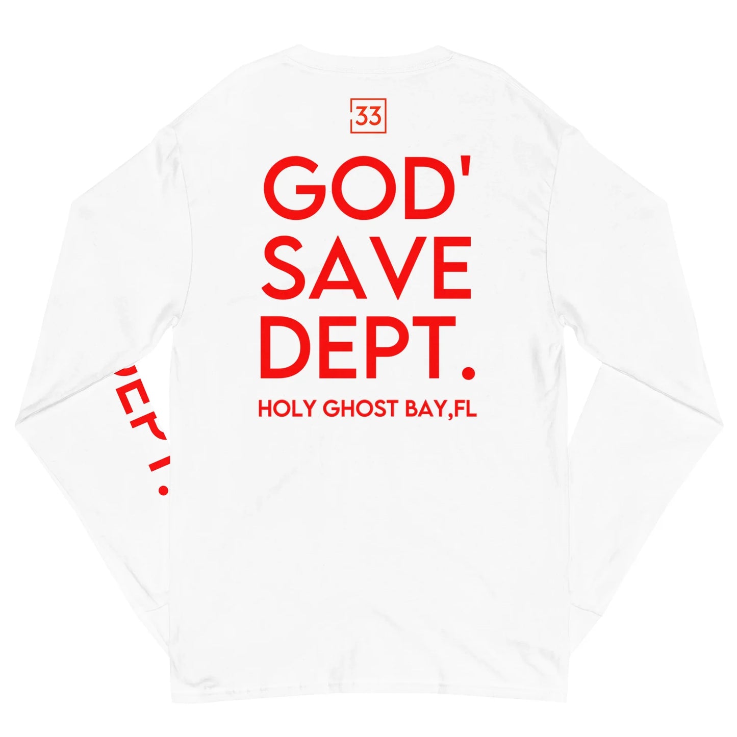 GOD’SAVE DEPT. Men's Champion Long Sleeve Shirt - Da G.A.T.E 33