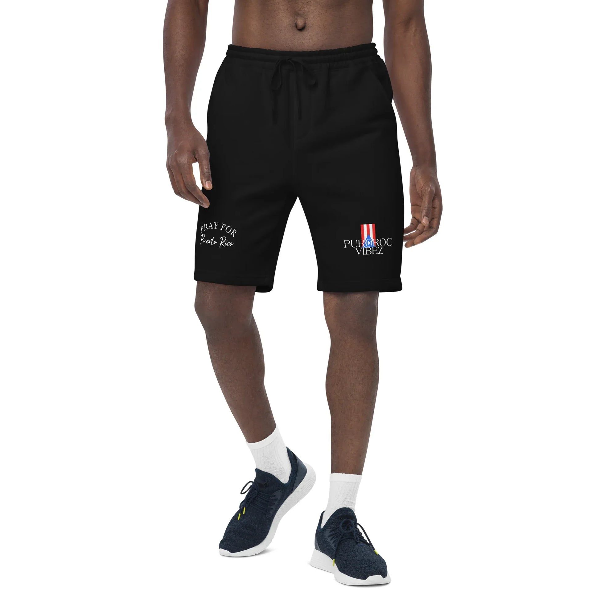 Pray for PR Men's fleece shorts - Da G.A.T.E 33