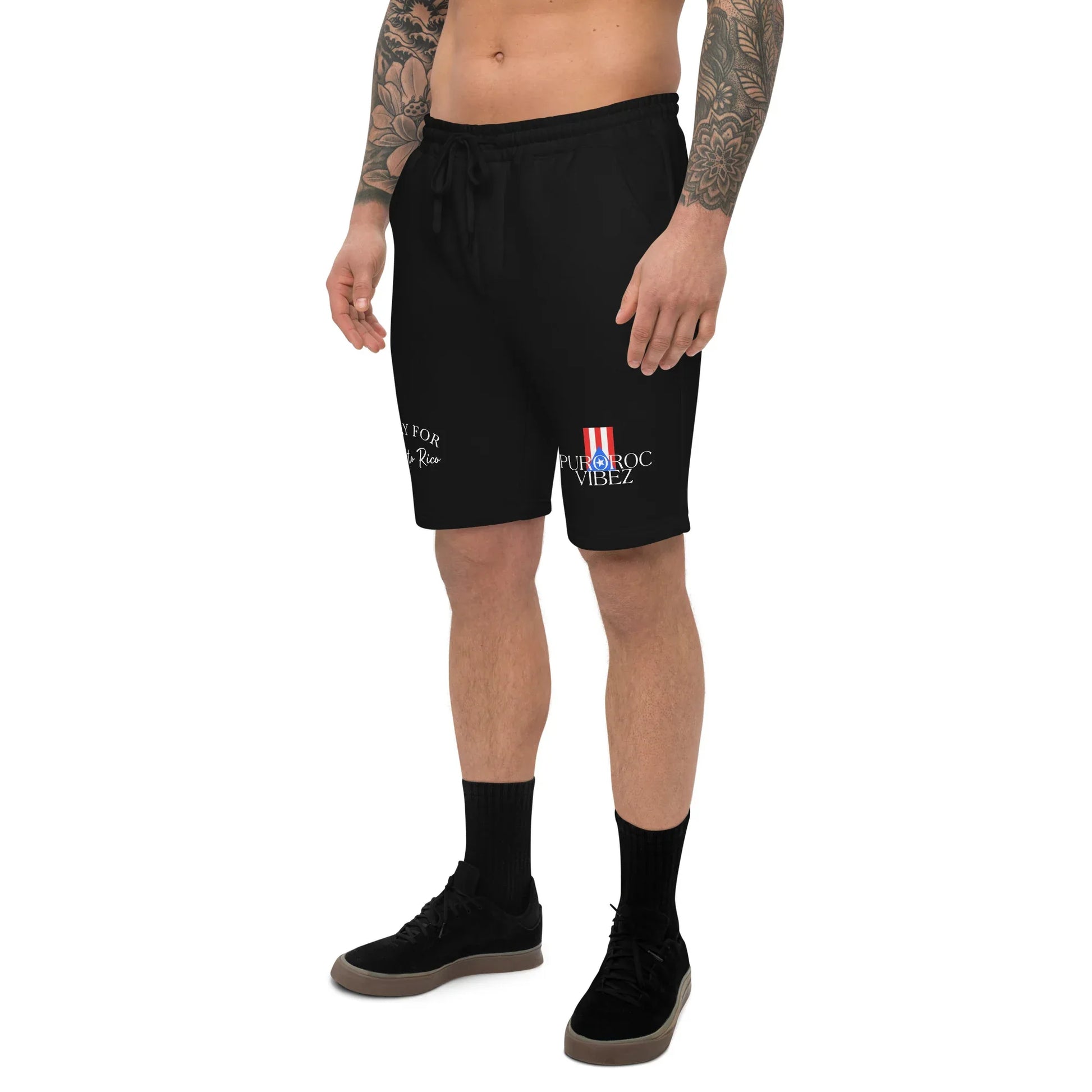 Pray for PR Men's fleece shorts - Da G.A.T.E 33