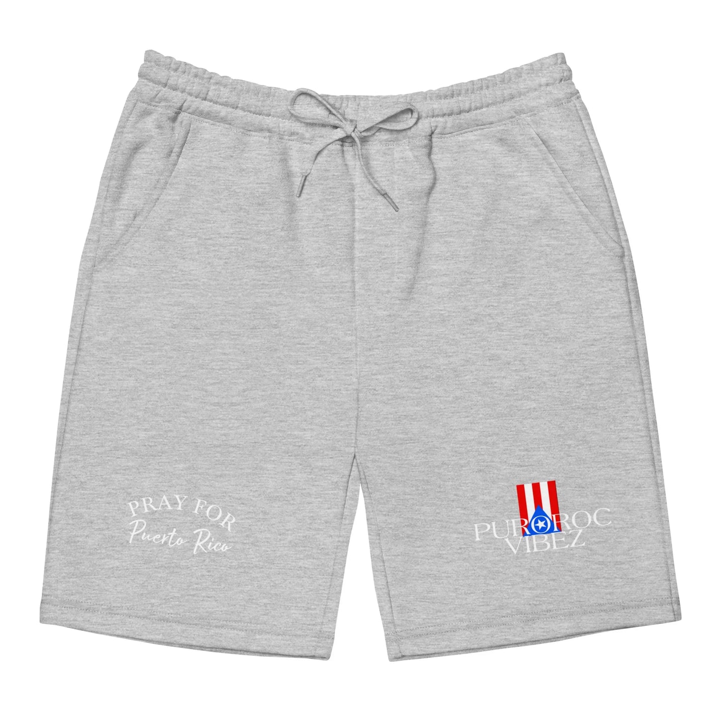 Pray for PR Men's fleece shorts - Da G.A.T.E 33