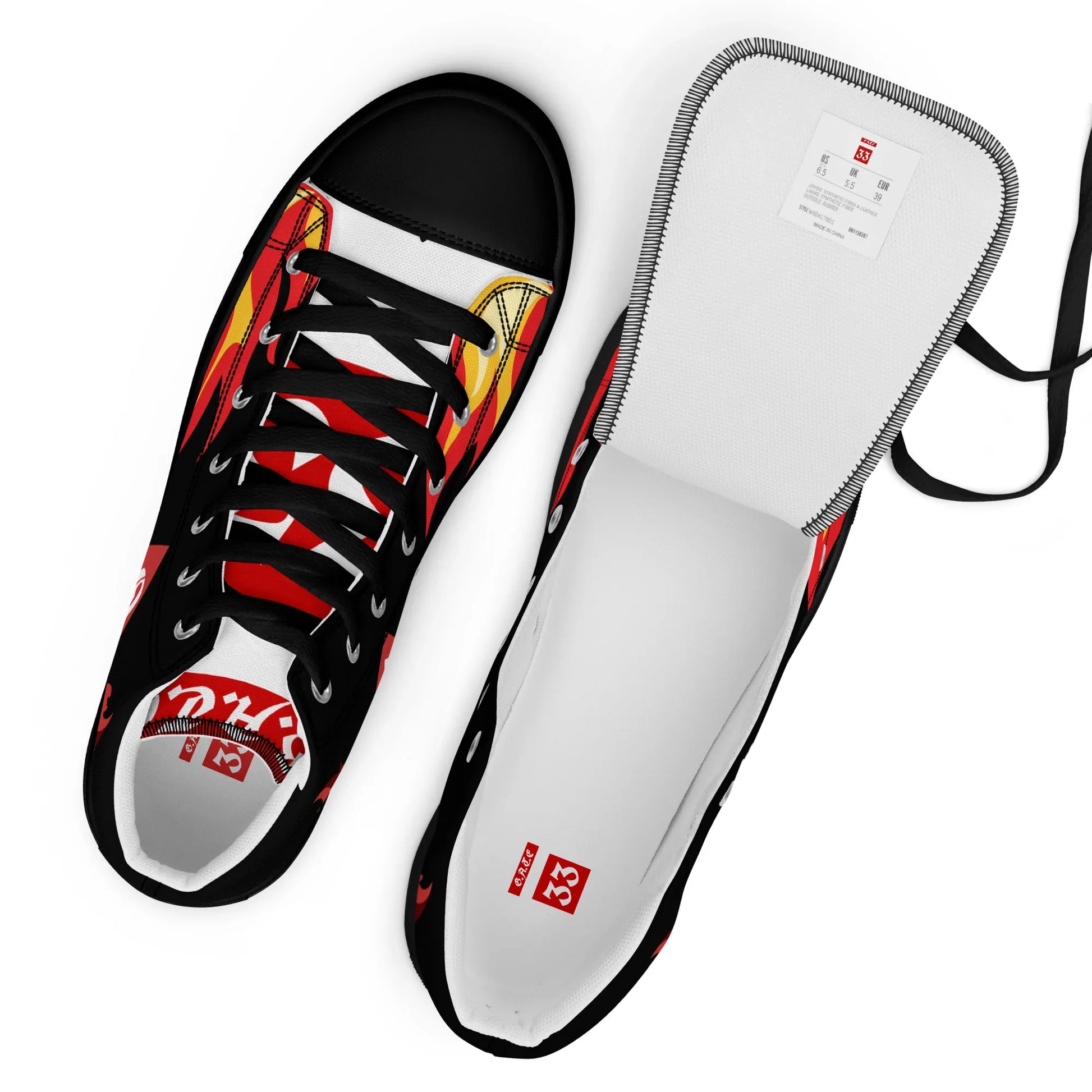 Spiritfilled Men’s high top canvas shoes - Da G.A.T.E 33