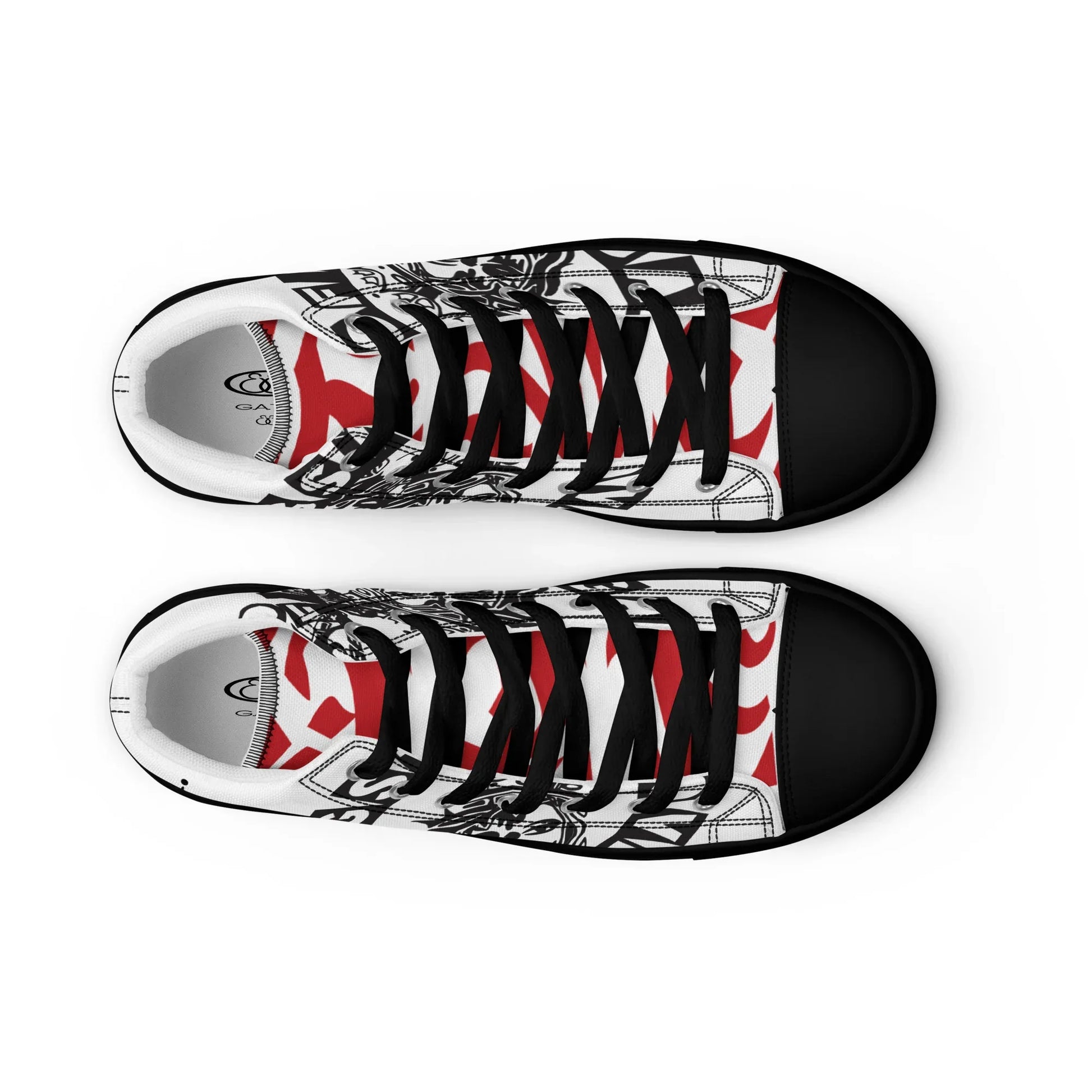 Gangsta of love Men’s high top canvas shoes - Da G.A.T.E 33