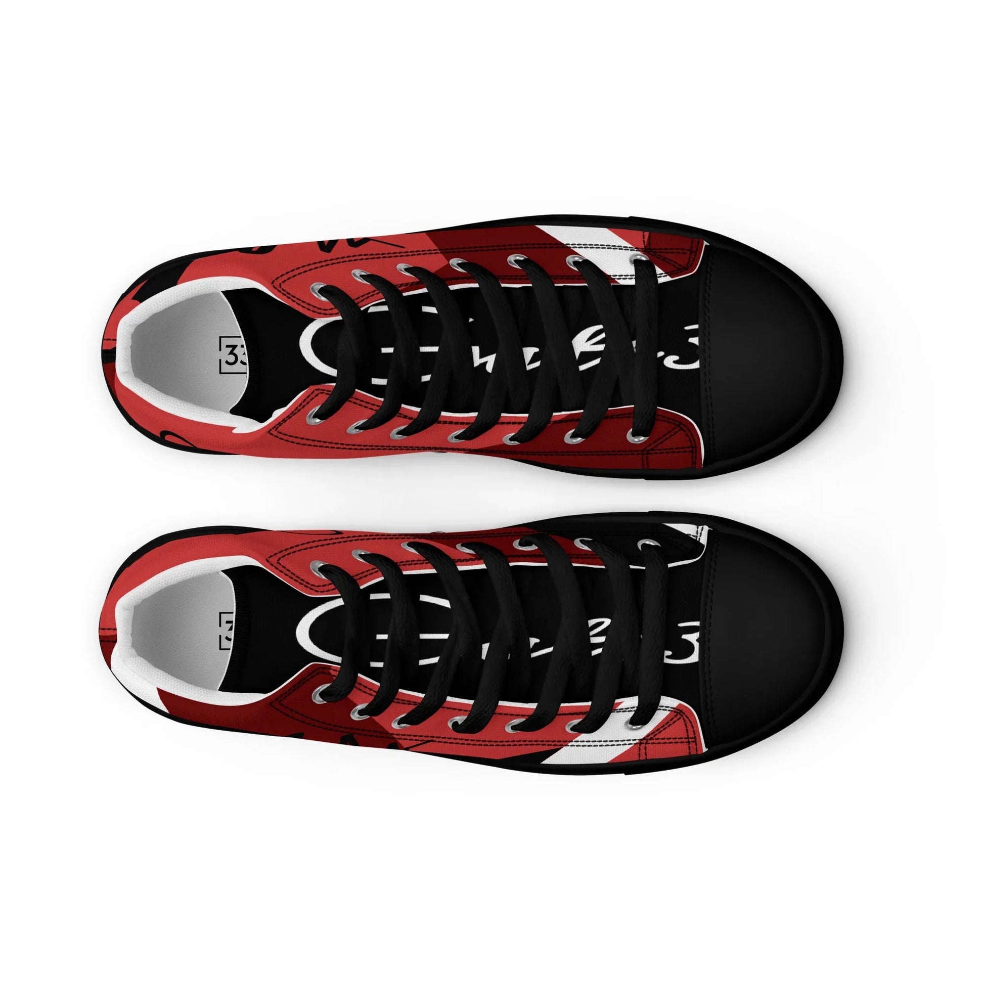 God Vibes Onliy Men’s high top canvas shoes - Da G.A.T.E 33