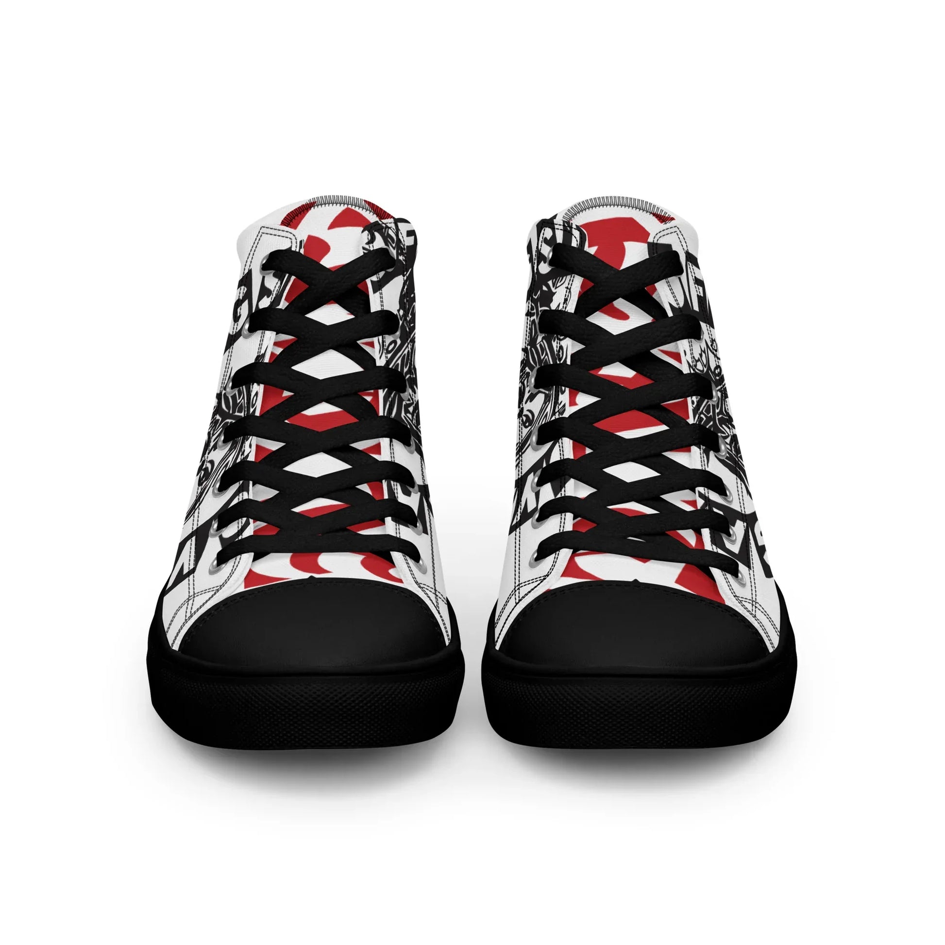 Gangsta of love Men’s high top canvas shoes - Da G.A.T.E 33