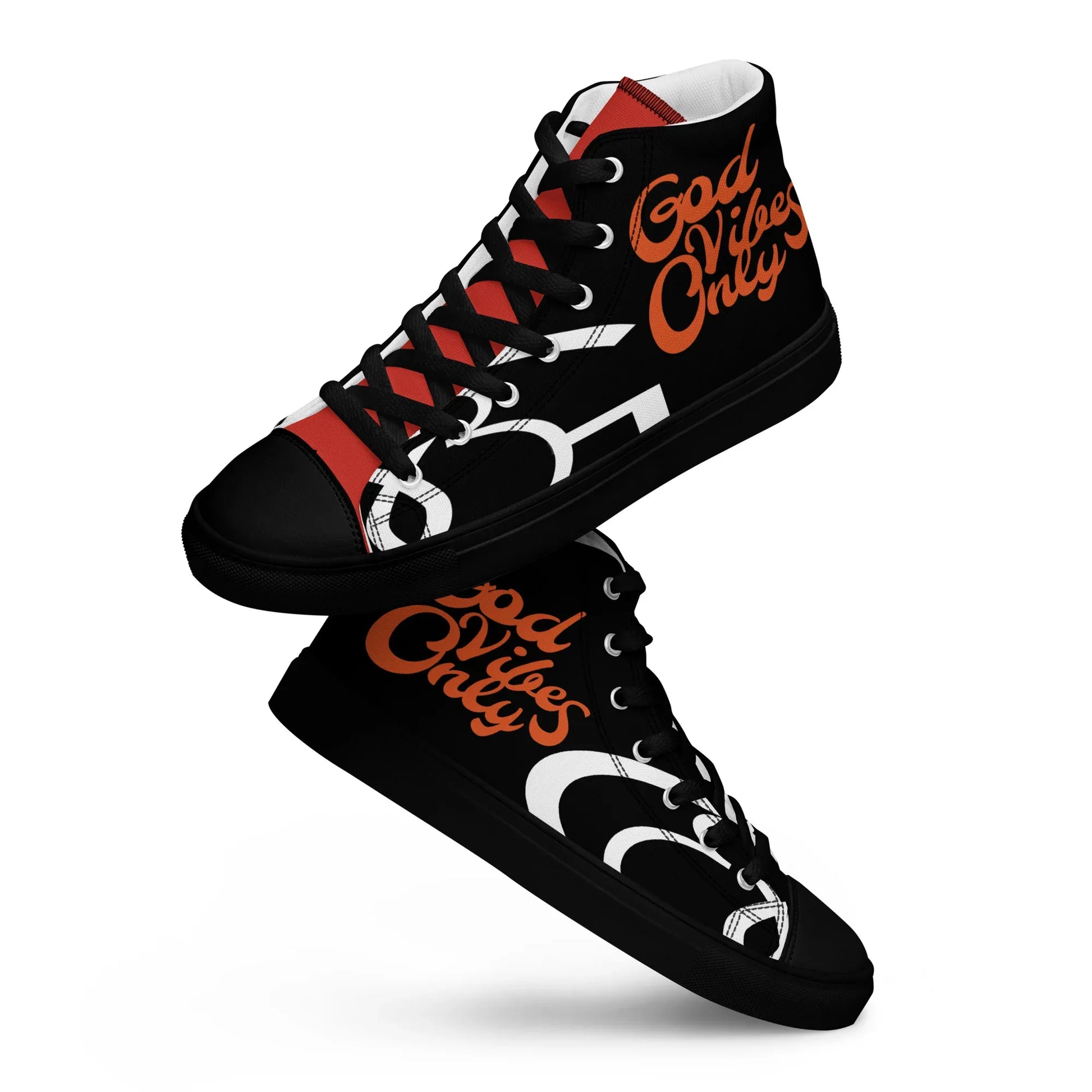 God Vibes Only Men’s high top canvas shoes - Da G.A.T.E 33