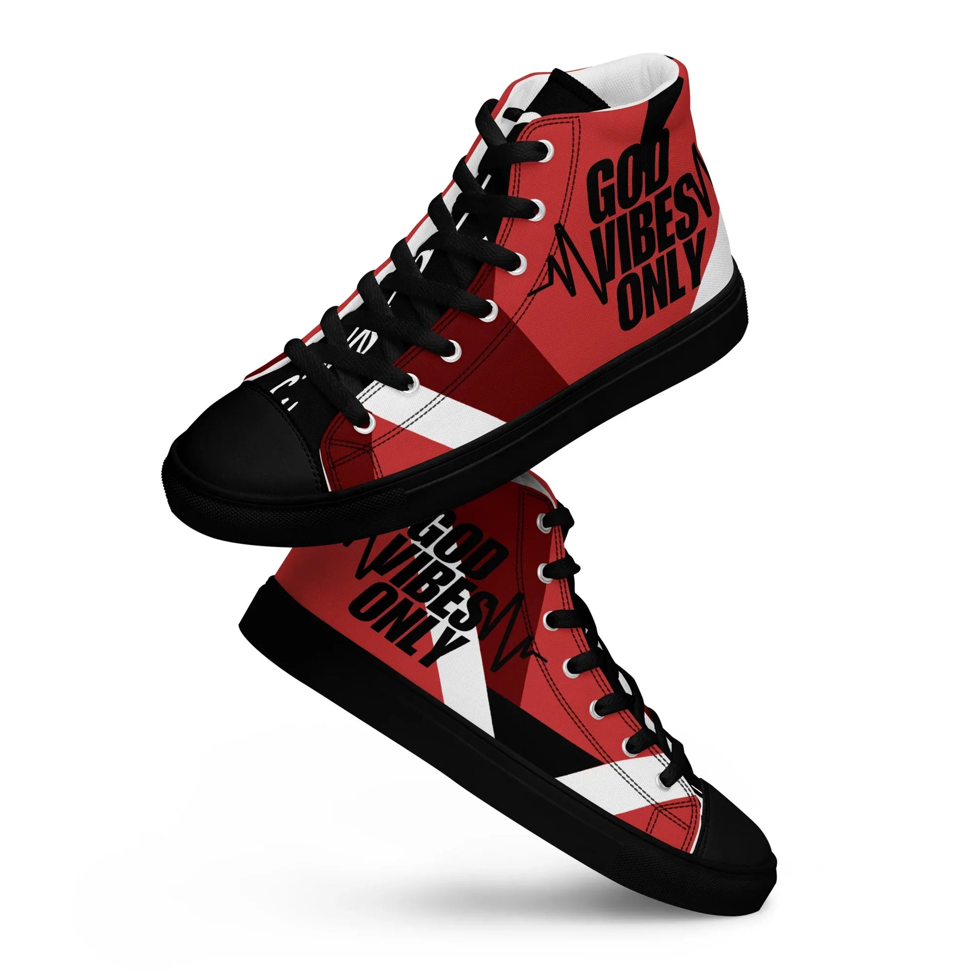 God Vibes Onliy Men’s high top canvas shoes - Da G.A.T.E 33