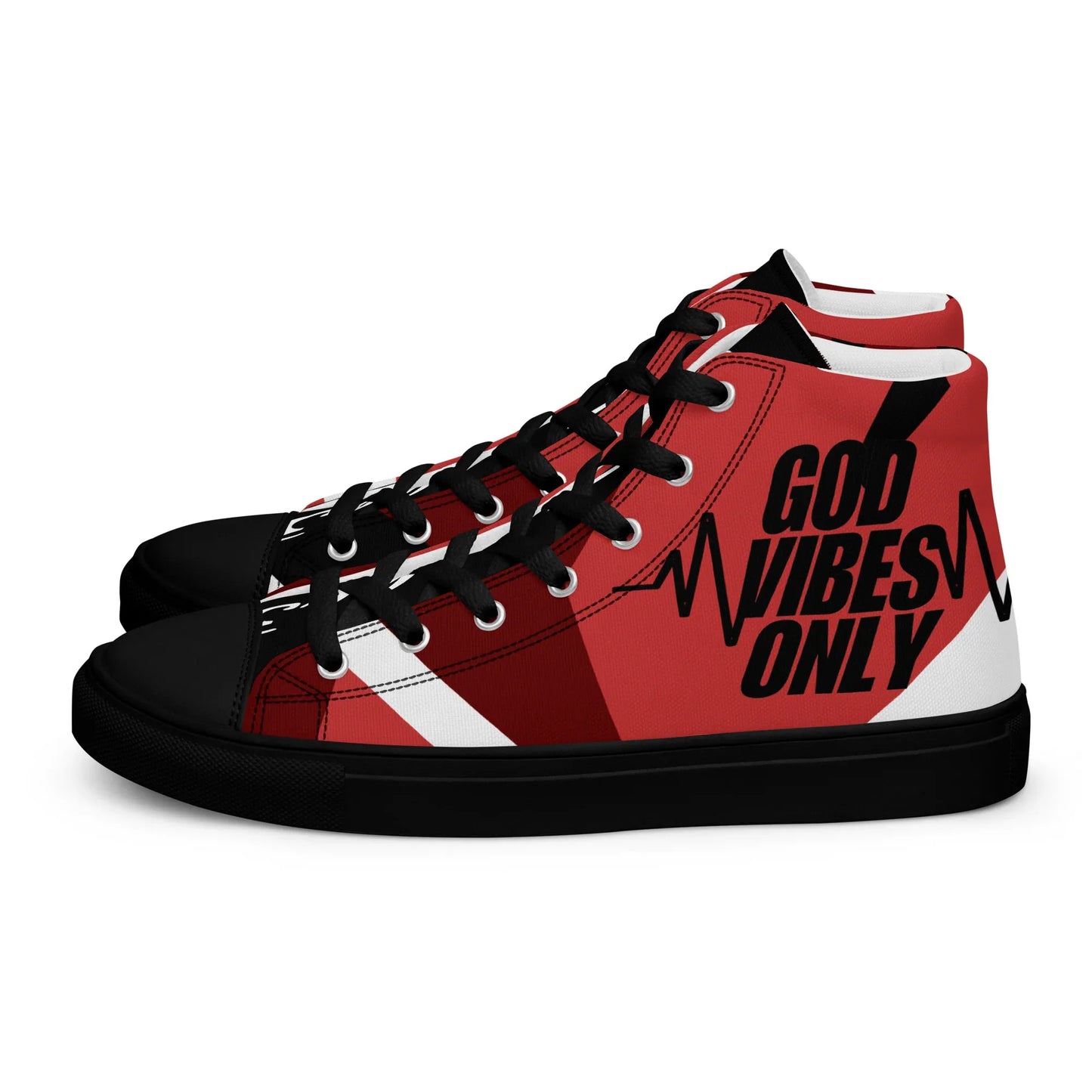 God Vibes Onliy Men’s high top canvas shoes - Da G.A.T.E 33