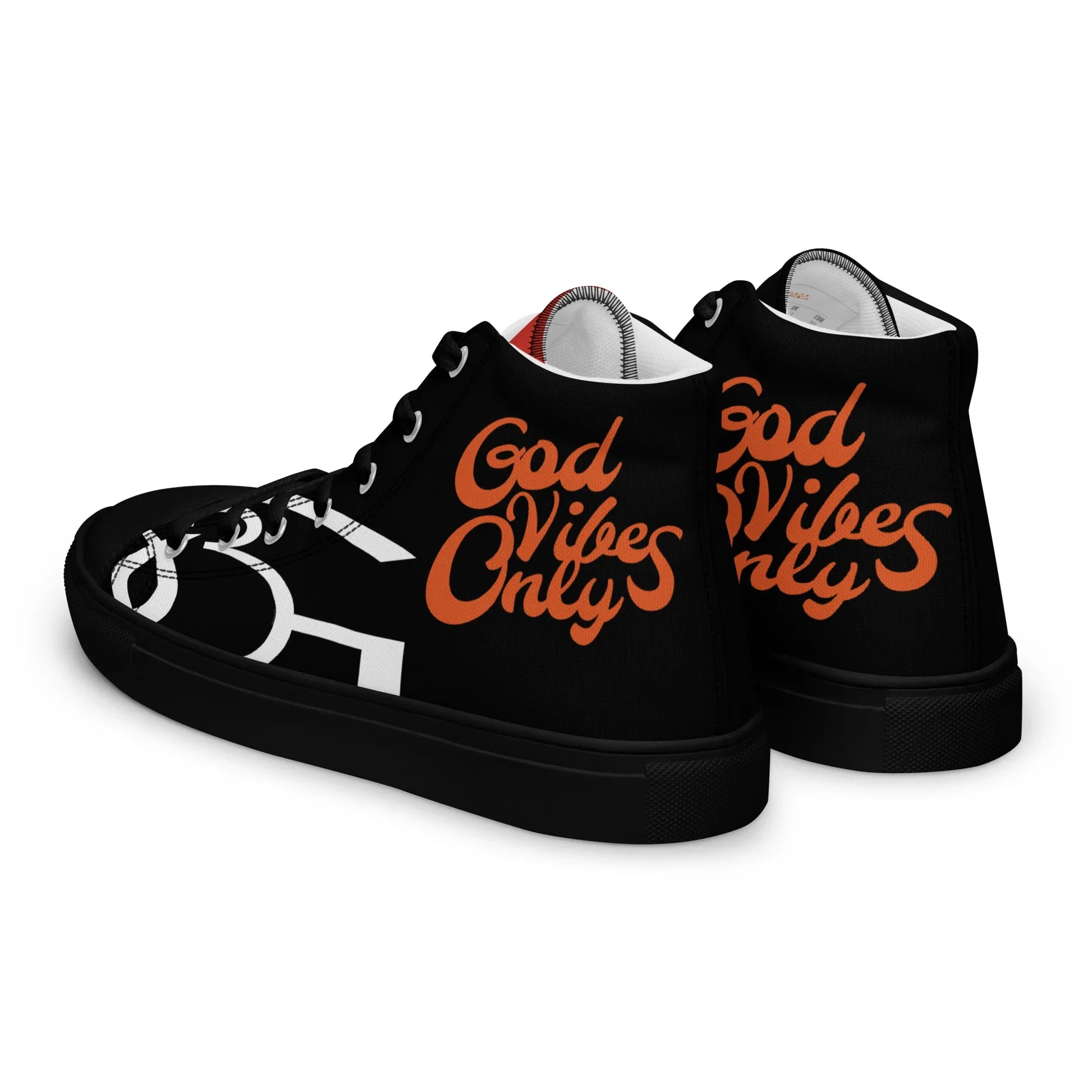 God Vibes Only Men’s high top canvas shoes - Da G.A.T.E 33