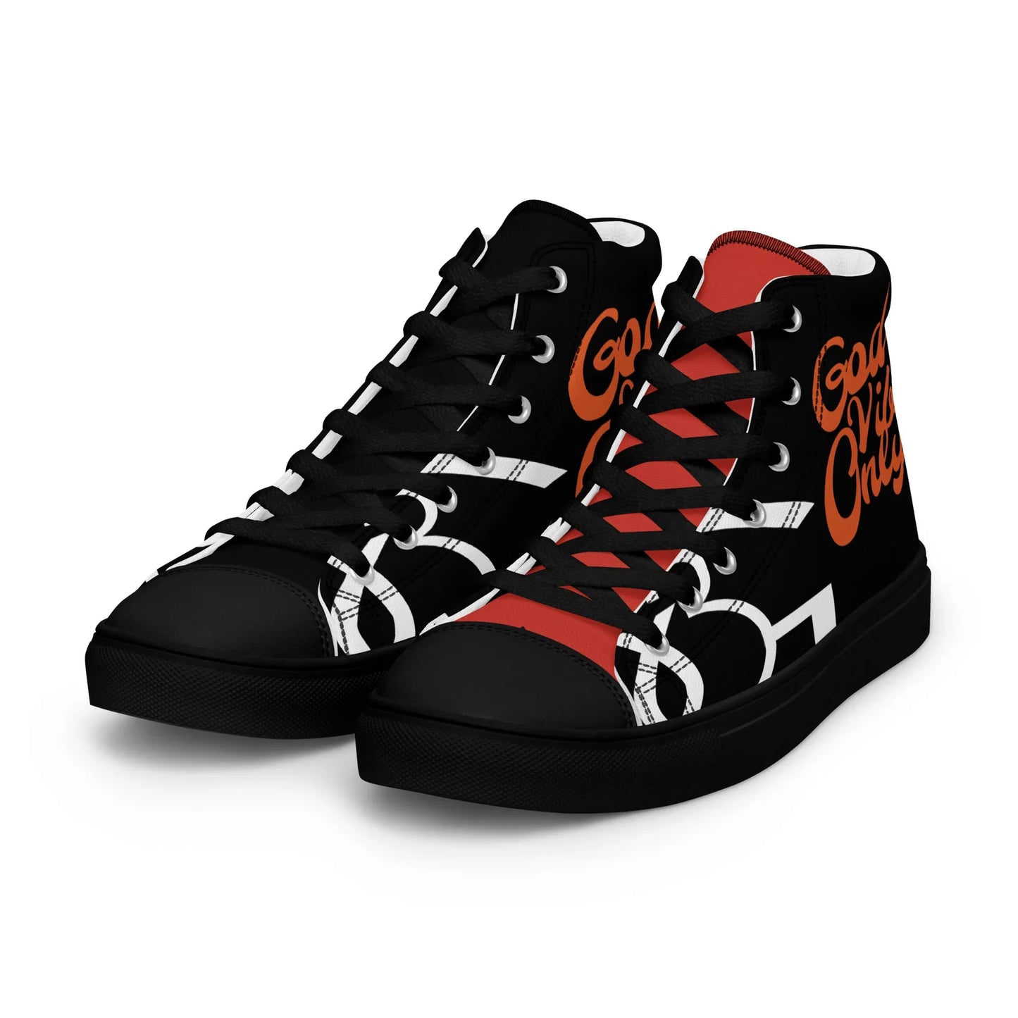 God Vibes Only Men’s high top canvas shoes - Da G.A.T.E 33