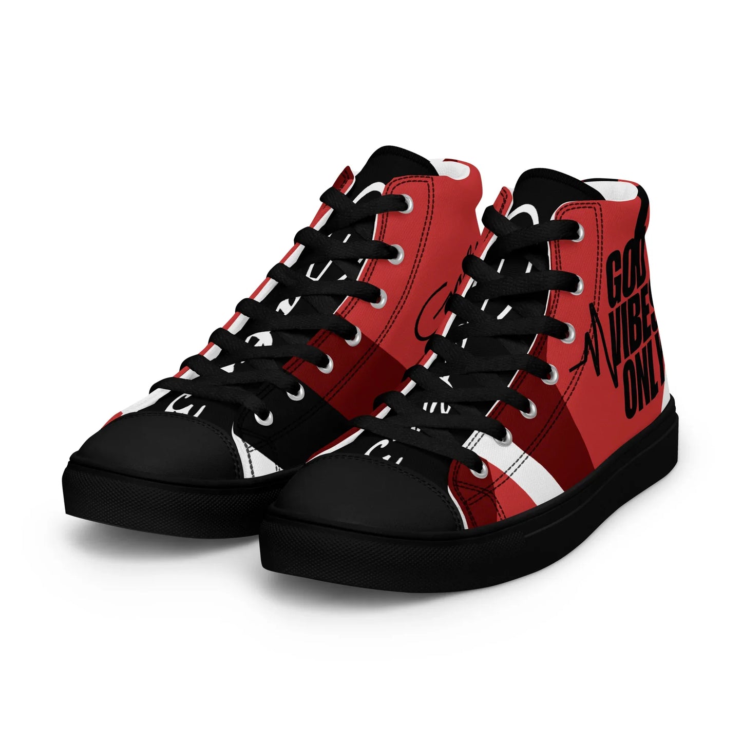 God Vibes Onliy Men’s high top canvas shoes - Da G.A.T.E 33