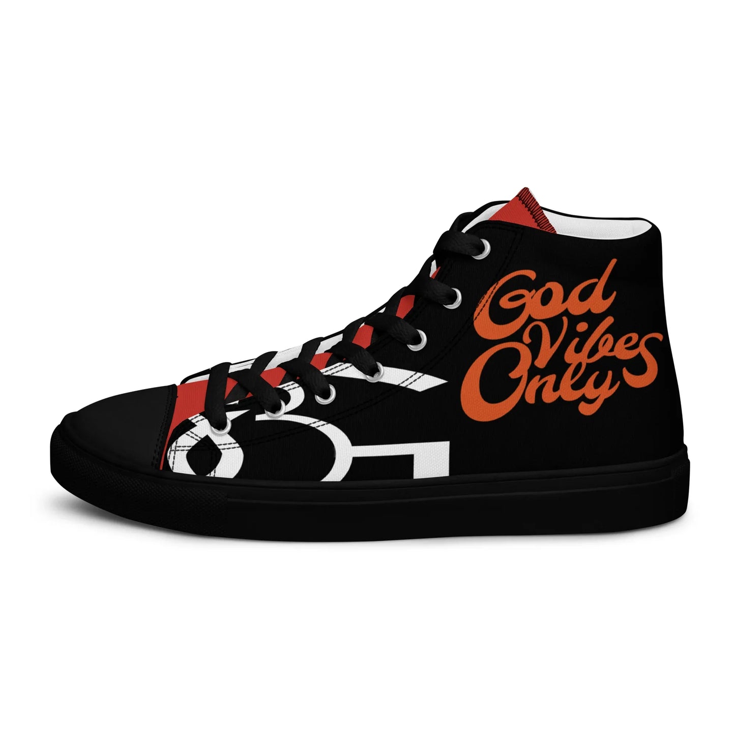 God Vibes Only Men’s high top canvas shoes - Da G.A.T.E 33