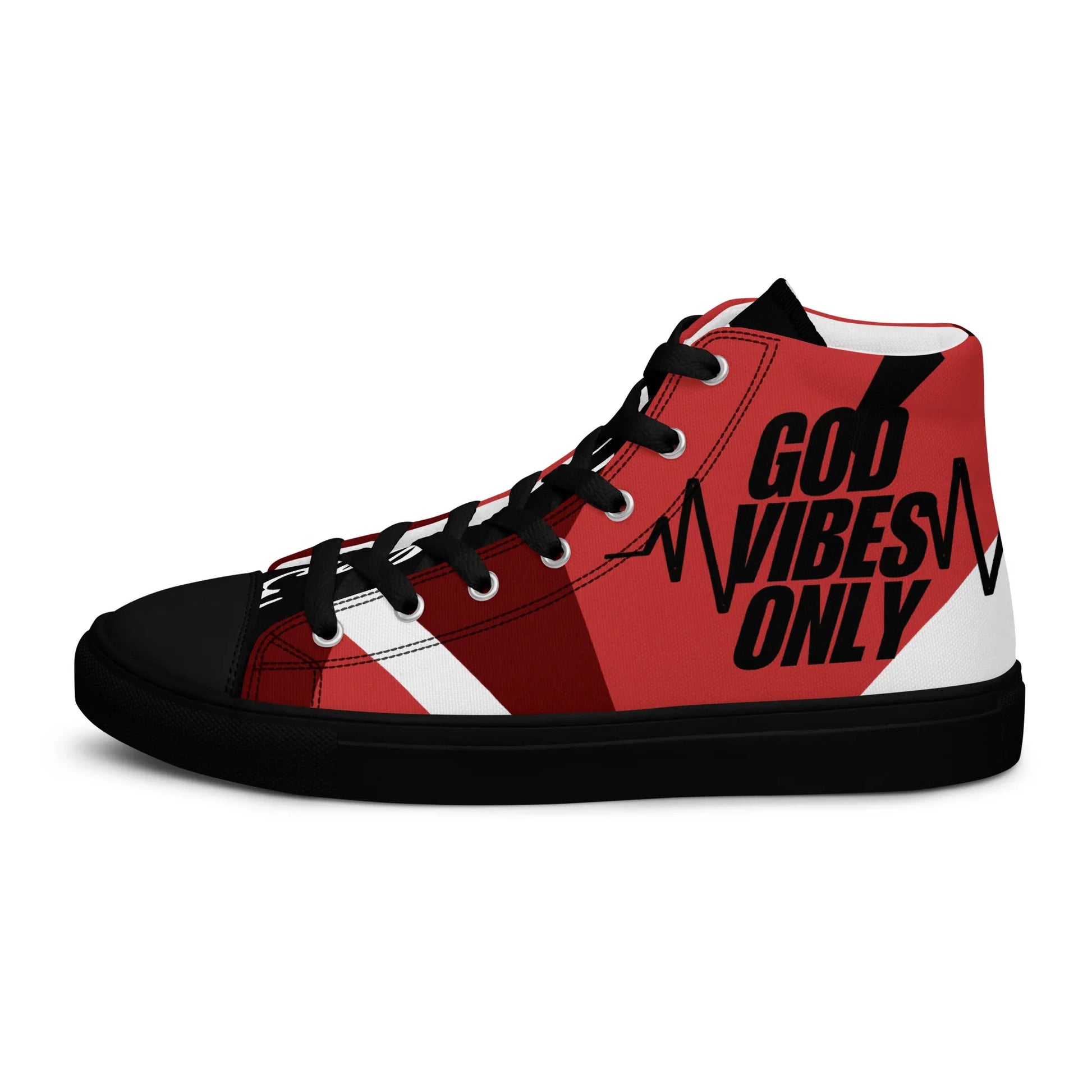 God Vibes Onliy Men’s high top canvas shoes - Da G.A.T.E 33