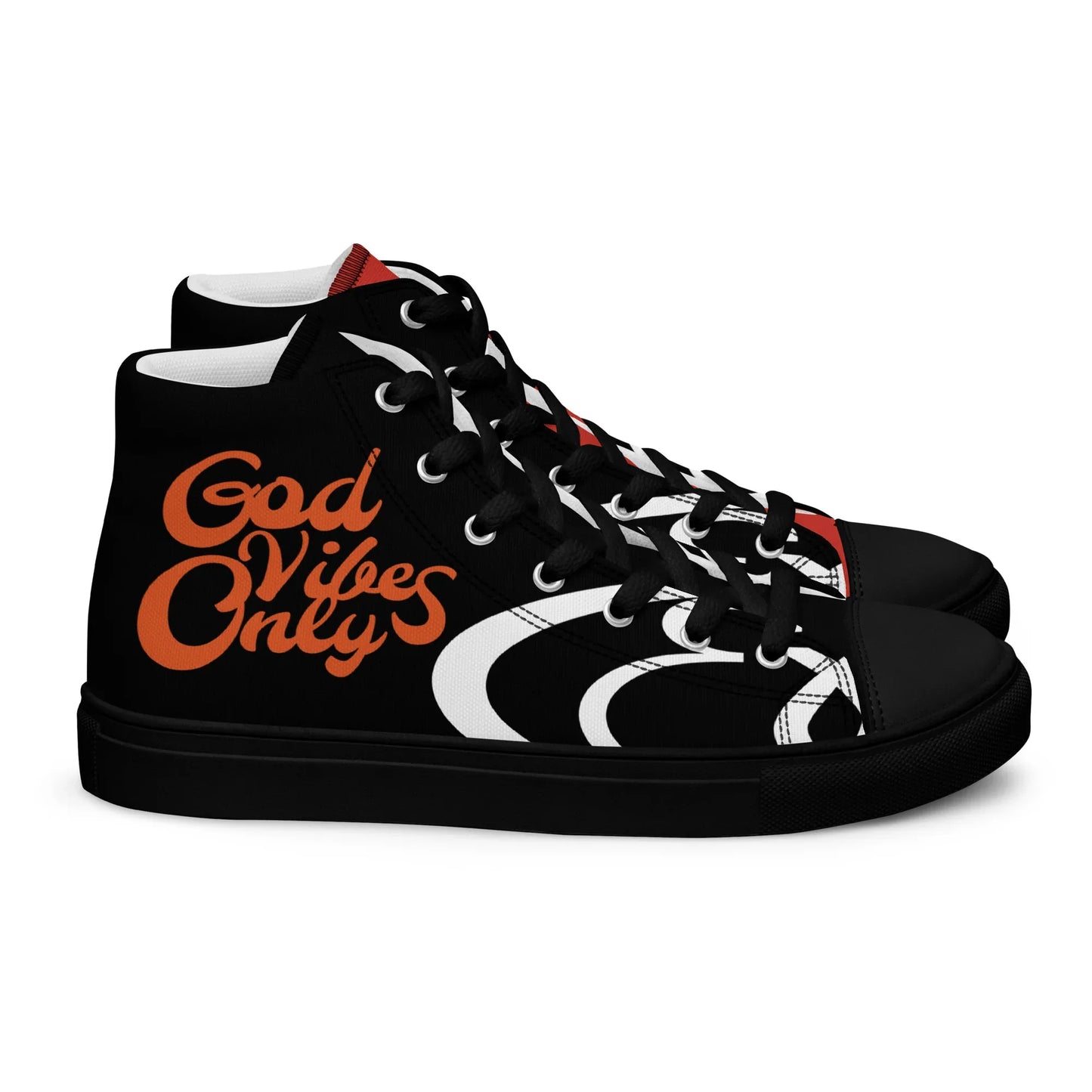 God Vibes Only Men’s high top canvas shoes - Da G.A.T.E 33