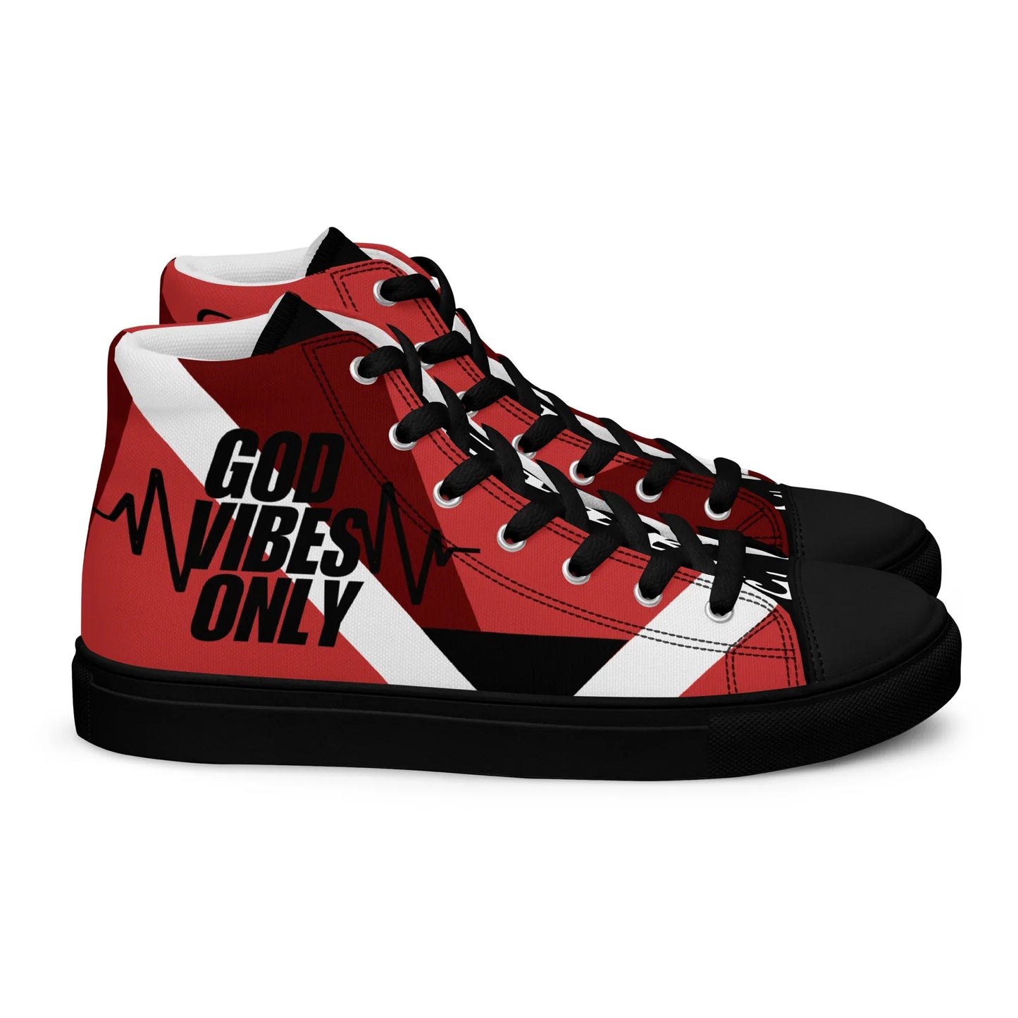 God Vibes Onliy Men’s high top canvas shoes - Da G.A.T.E 33