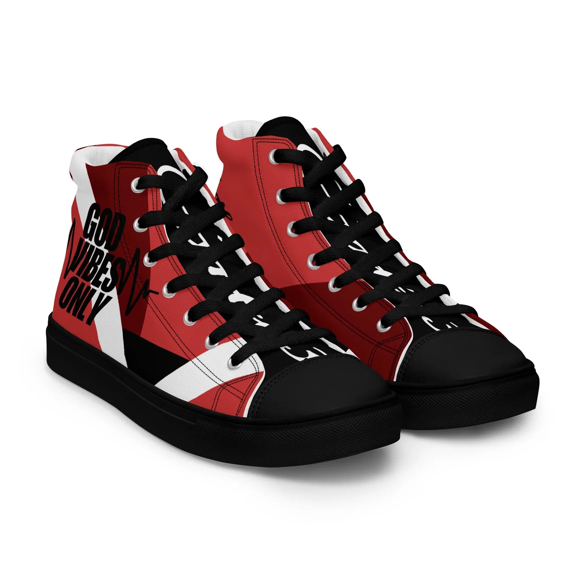 God Vibes Onliy Men’s high top canvas shoes - Da G.A.T.E 33
