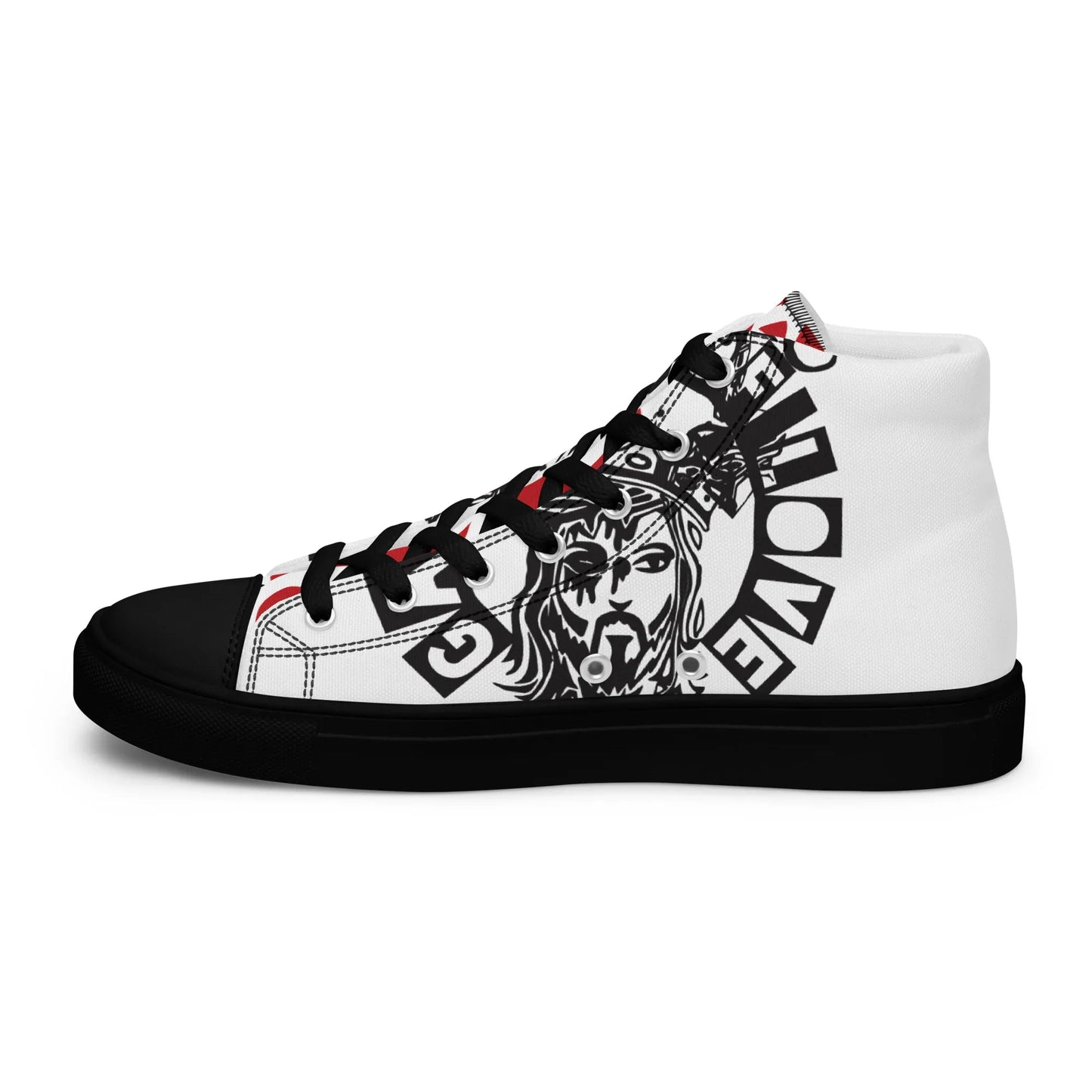 Gangsta of love Men’s high top canvas shoes - Da G.A.T.E 33