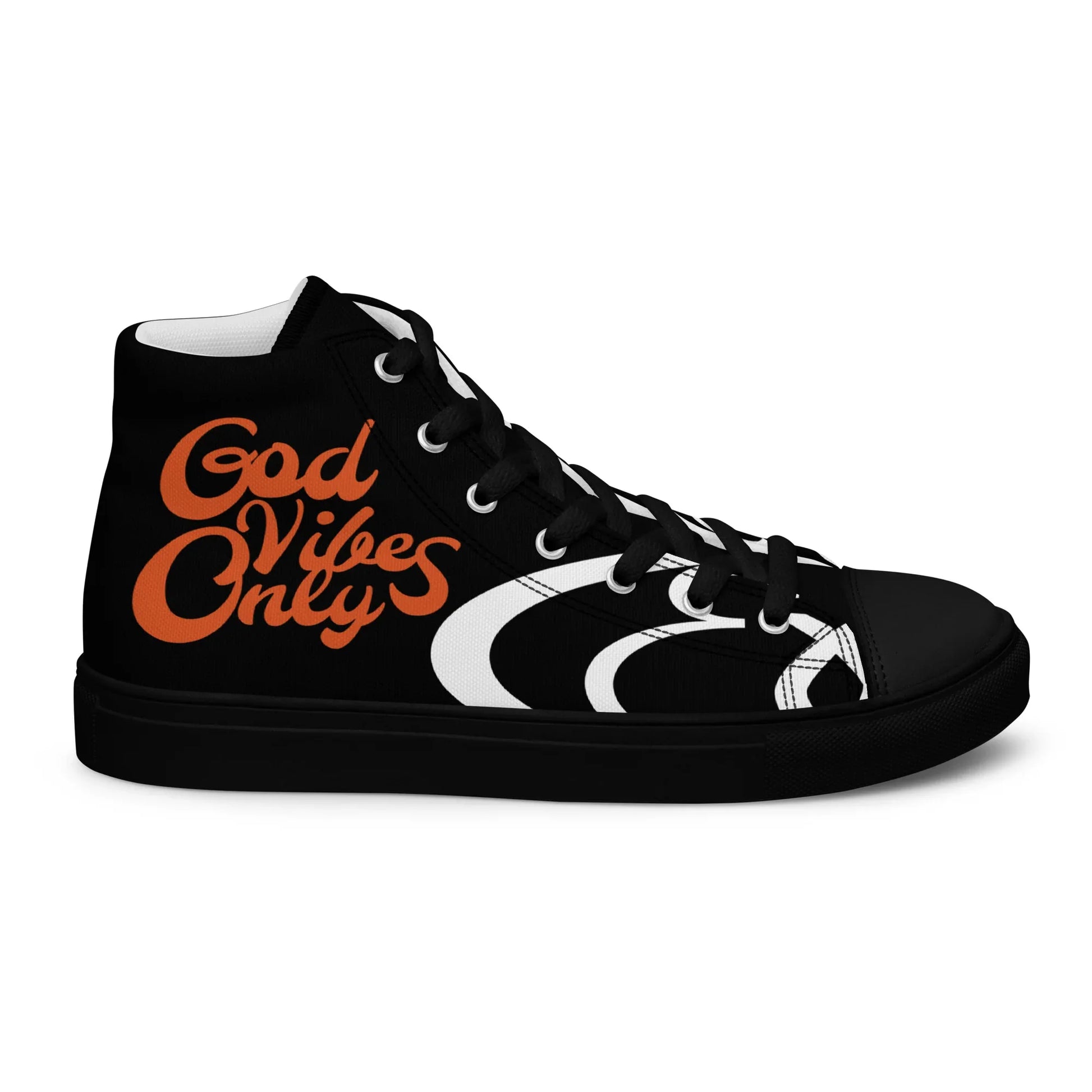 God Vibes Only Men’s high top canvas shoes - Da G.A.T.E 33