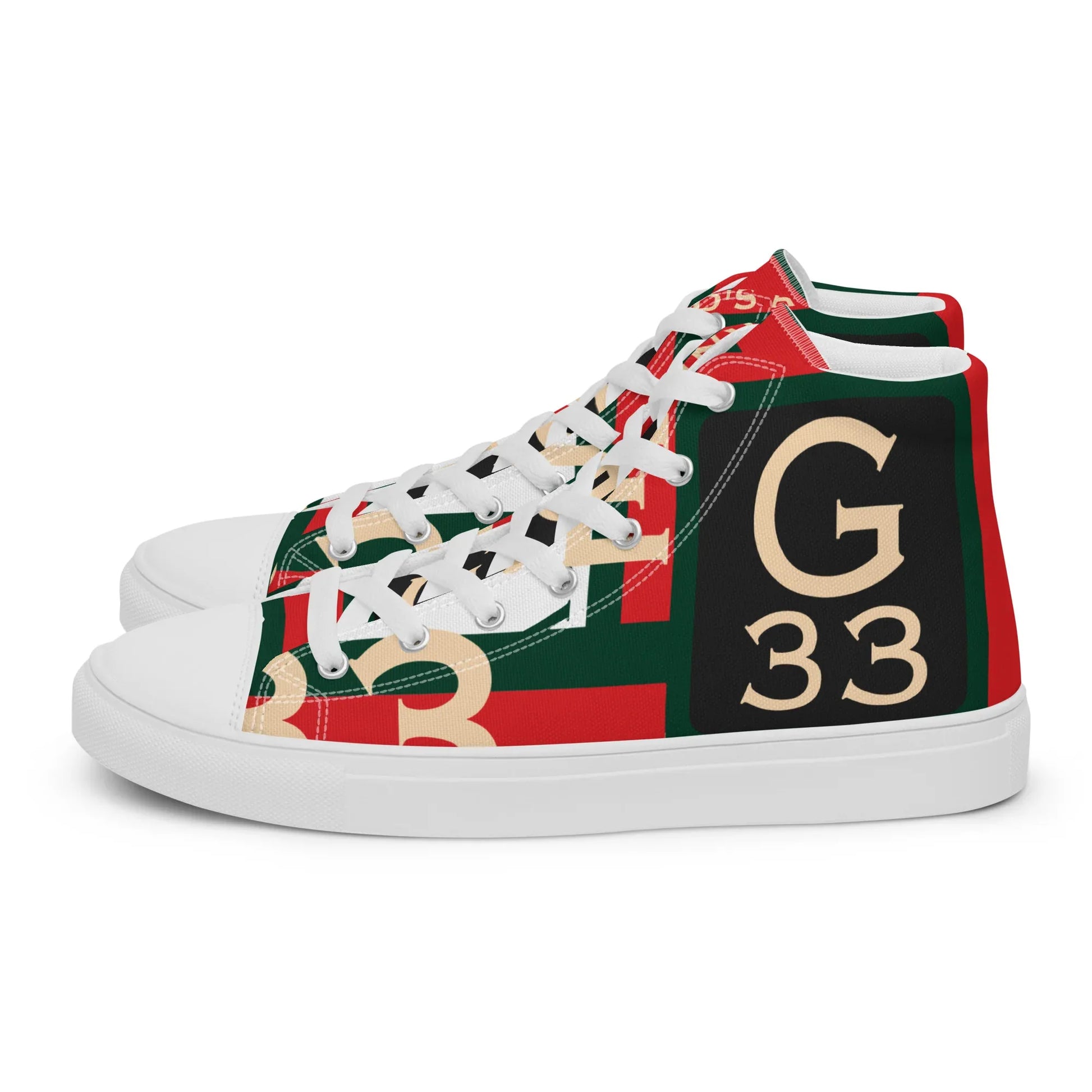 Gate33 Classic Men’s high top canvas shoes - Da G.A.T.E 33